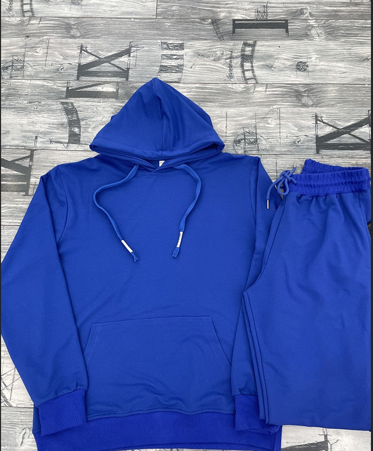 Men's Hooded Sweatshirt Two Piece Suit - Comfortable Cotton Blend Pullover & Jogger Set (XN2067) | Casual Loungewear, Streetwear & Athleisure Outfit for Everyday Wear
