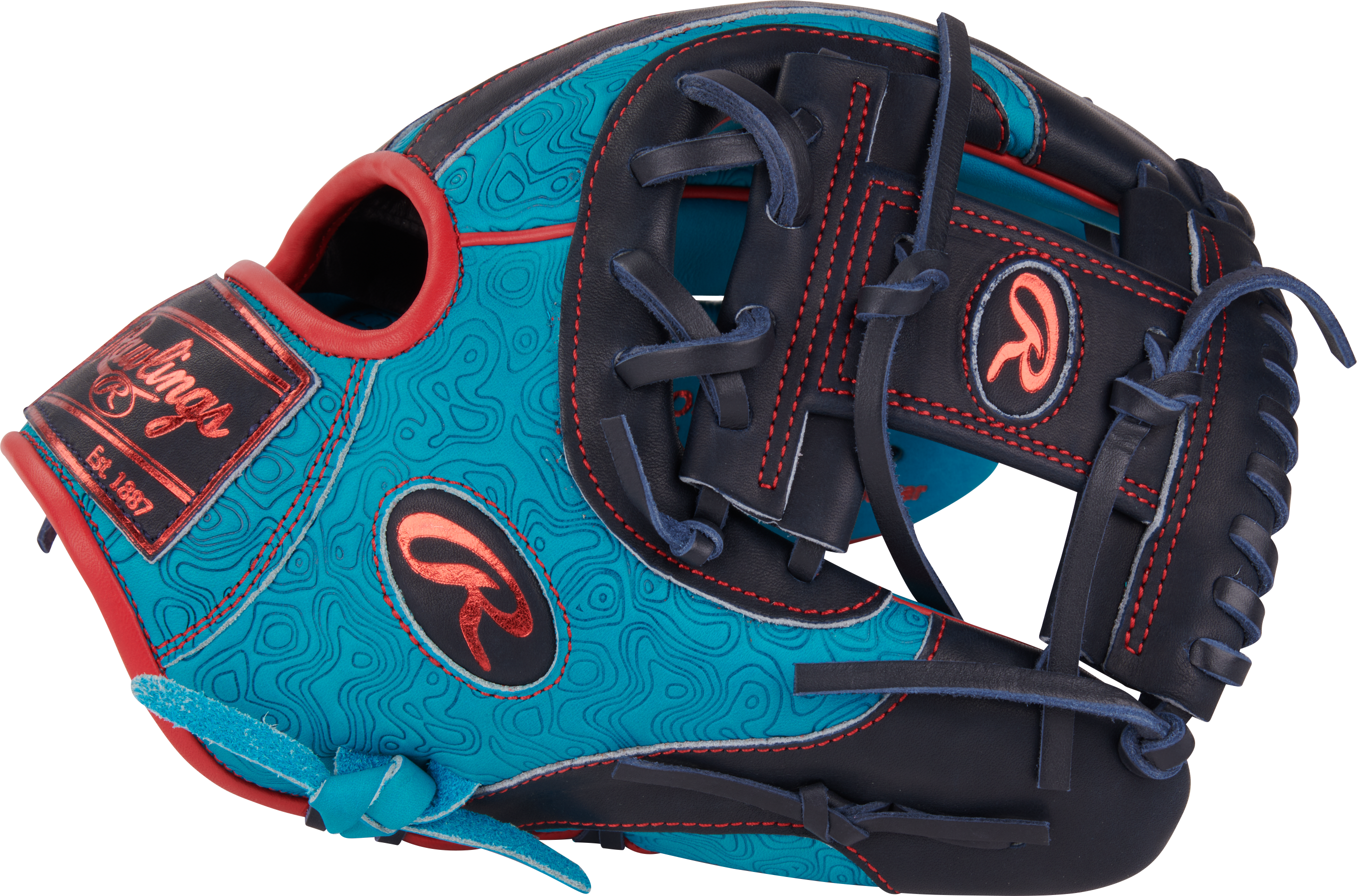 Rawlings ColorSync 9.0 Heart of the Hide PROR204 2TE Baseball Glove 11.5 Inch - Premium Infield Glove for Baseball Players & Coaches - Perfect for Training, Games & Fielding Practice