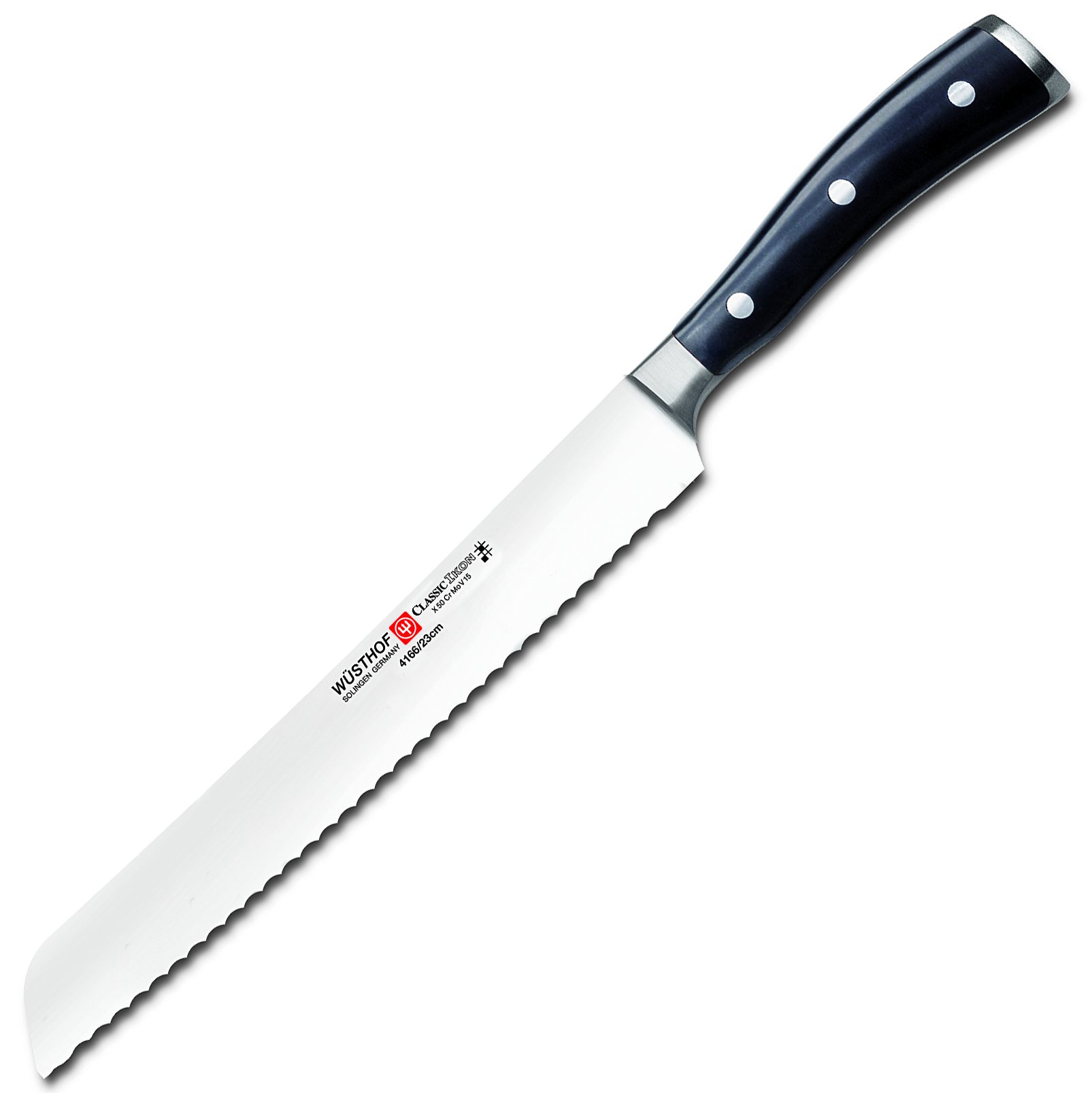 Wusthof Classic Ikon 8-Inch Bread Knife - High Carbon Stainless Steel Blade for Slicing Bread, Cake & Pastries - Perfect for Home Baking & Professional Kitchens