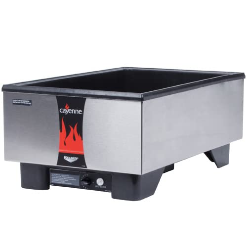 Vollrath 71001 Cayenne Model 1001 Stainless Steel Countertop Hot Food Warmer - Ideal for Restaurants, Cafes, and Catering Services to Keep Meals Warm