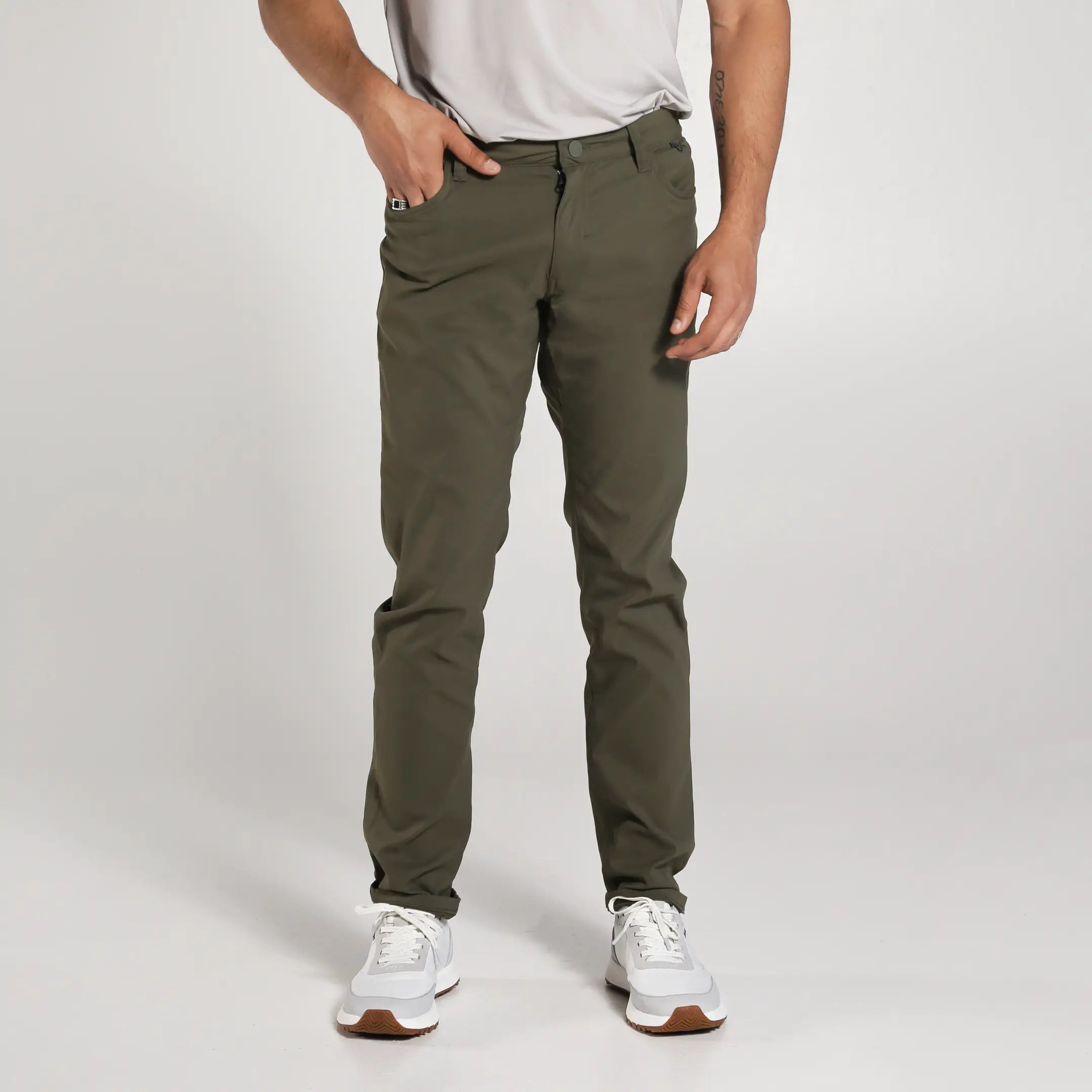 TRUE All Day 5 Pocket Pants for Men - Comfortable Stretch Work Pants for Office, Travel & Outdoor Activities