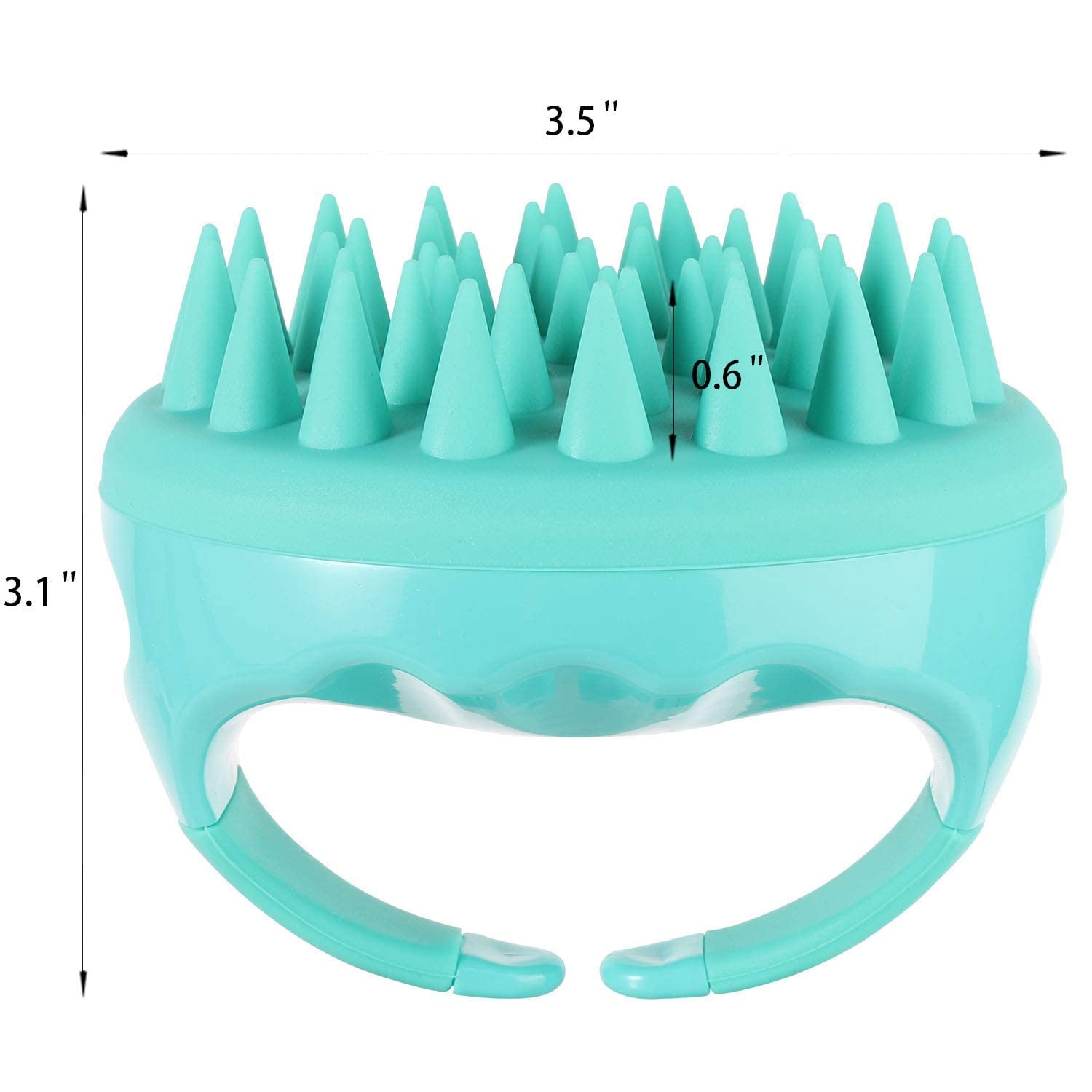 KIMEE Hair Scalp Massager Shampoo Brush with Soft Silicone Bristles - Anti Dandruff & Scalp Exfoliator for Men & Women - Gentle Hair Care Brush for Showering, Washing & Scalp Stimulation - Multicolor (HAIR SCALP BRUSH)