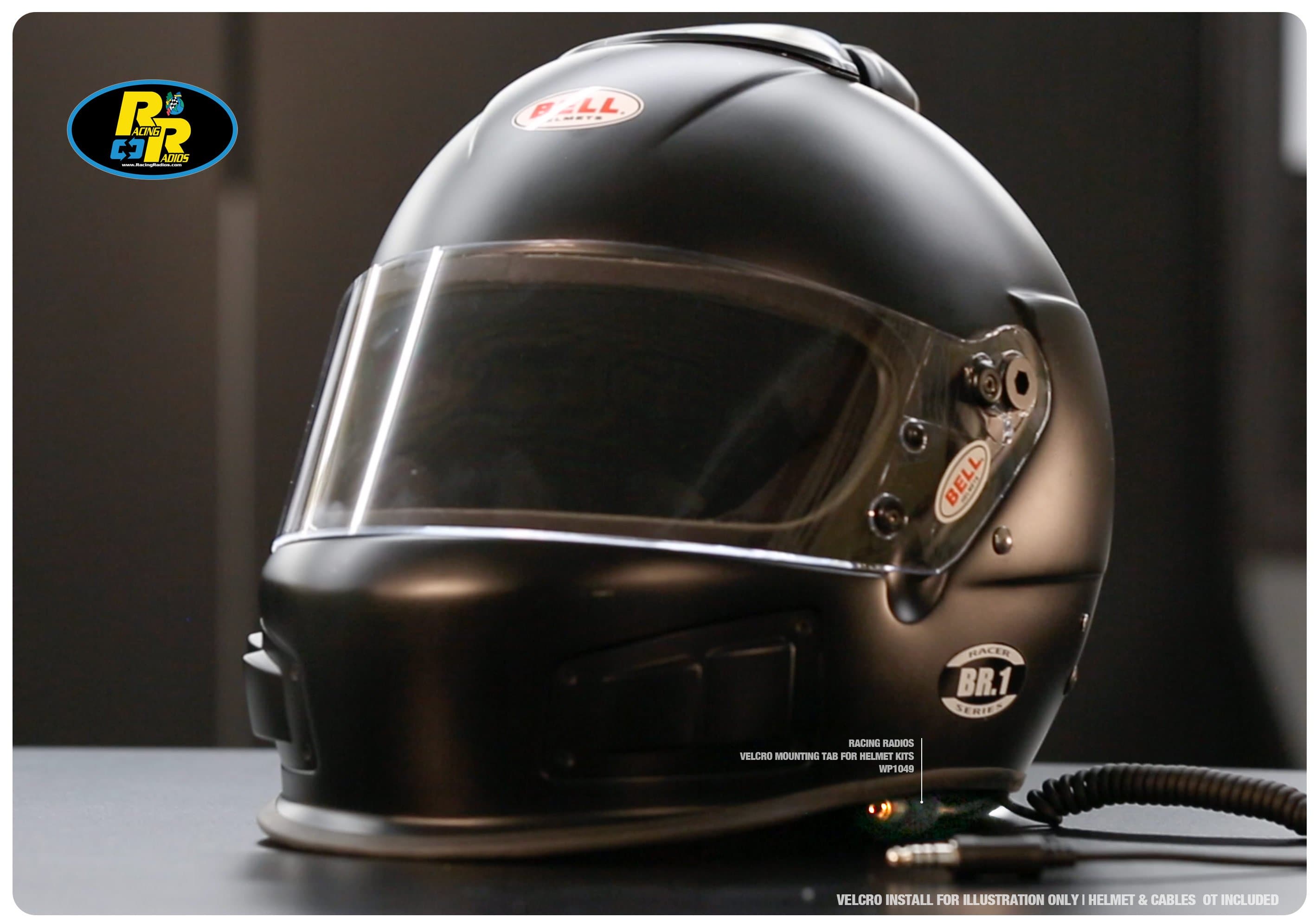 Motorcycle Helmet Kit with Velcro Mounting Tab - Secure & Adjustable for Action Cameras & Accessories - Perfect for Riding, Racing & Outdoor Adventures