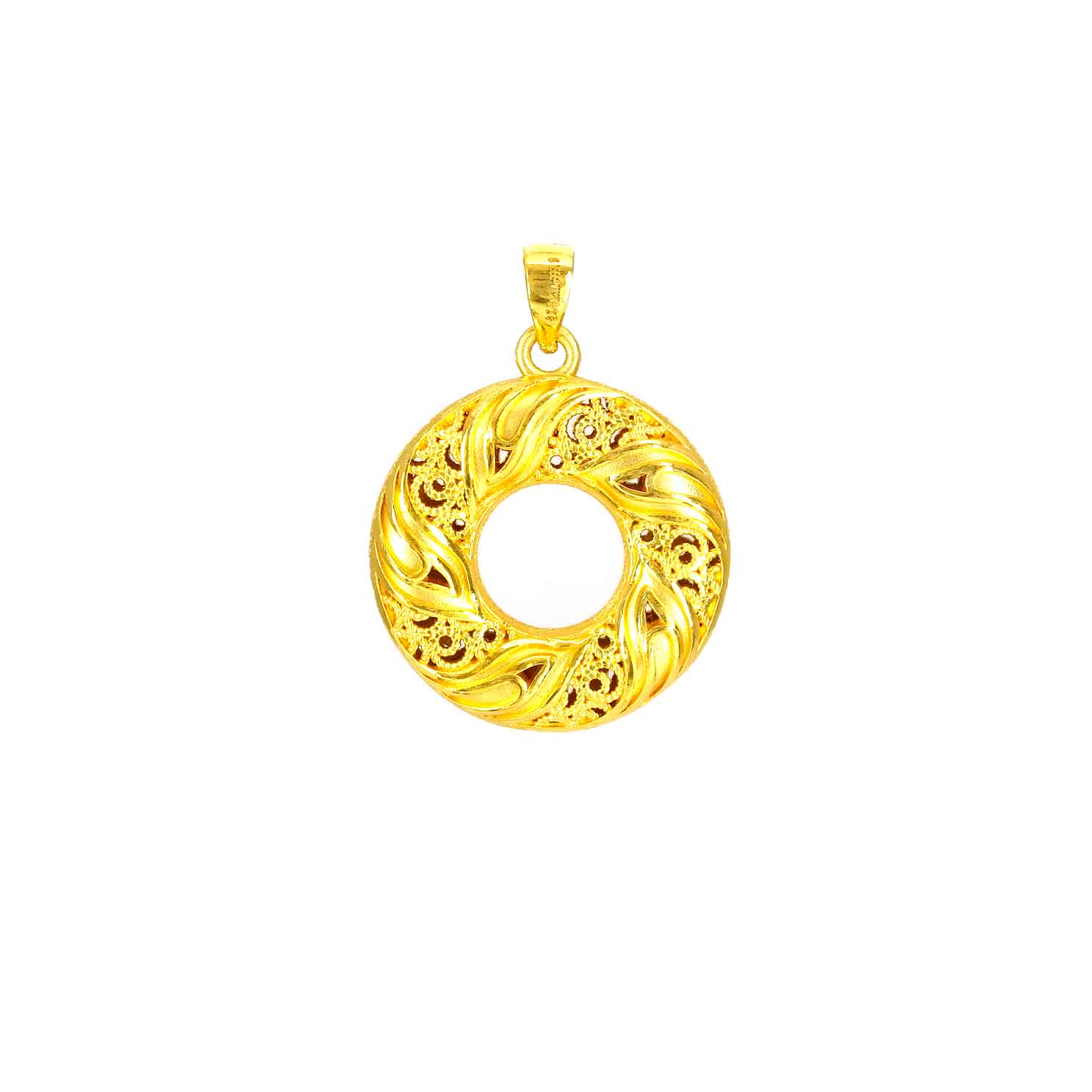 24K Gold Pendant Necklace for Women - Elegant 14K/18K/24K Real Gold Jewelry Gift for Her - Perfect for Anniversary, Birthday & Valentine's Day