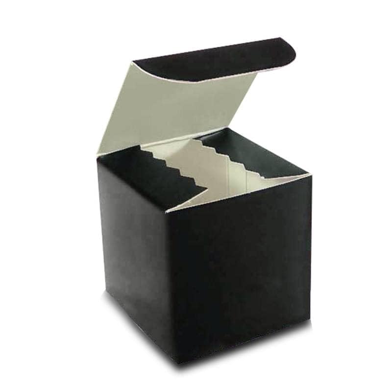 Premium Black Gloss Gift Boxes 6x6x6 Inches - Pack of 100 | Elegant Packaging for Jewelry, Cosmetics & Luxury Gifts | Perfect for Weddings, Birthdays & Corporate Events