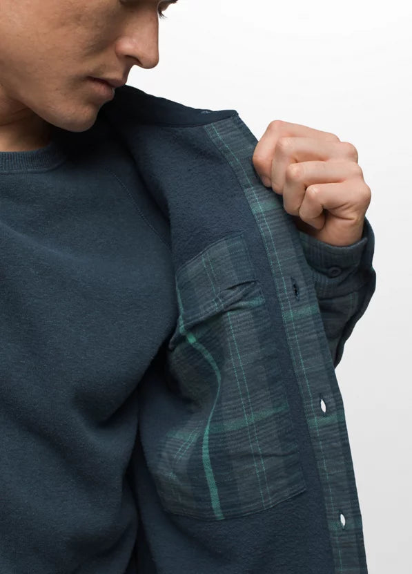 Premium Men's Copper Skies Lined Flannel Shirt - Soft & Warm Plaid Flannel for Fall & Winter - Perfect for Outdoor Camping, Hiking & Casual Wear