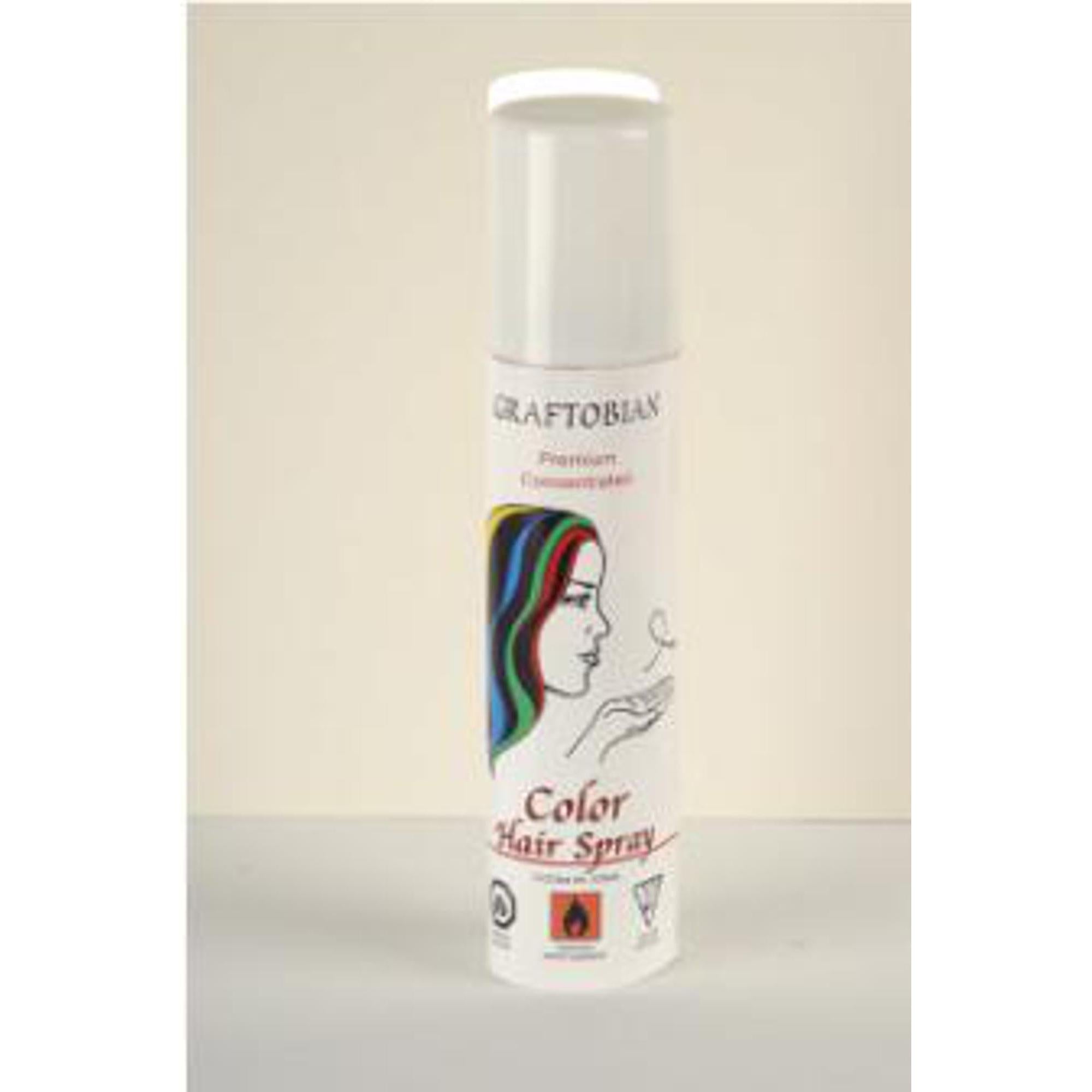 Graftobian Silver Hairspray 150ml - Long-Lasting Metallic Hair Color Spray for Costumes, Cosplay & Halloween - Perfect for Theatrical Makeup & Special Effects