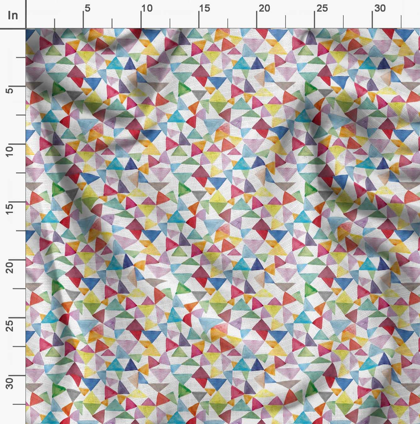 Soimoi White Polyester Crepe Fabric by The Yard - 42