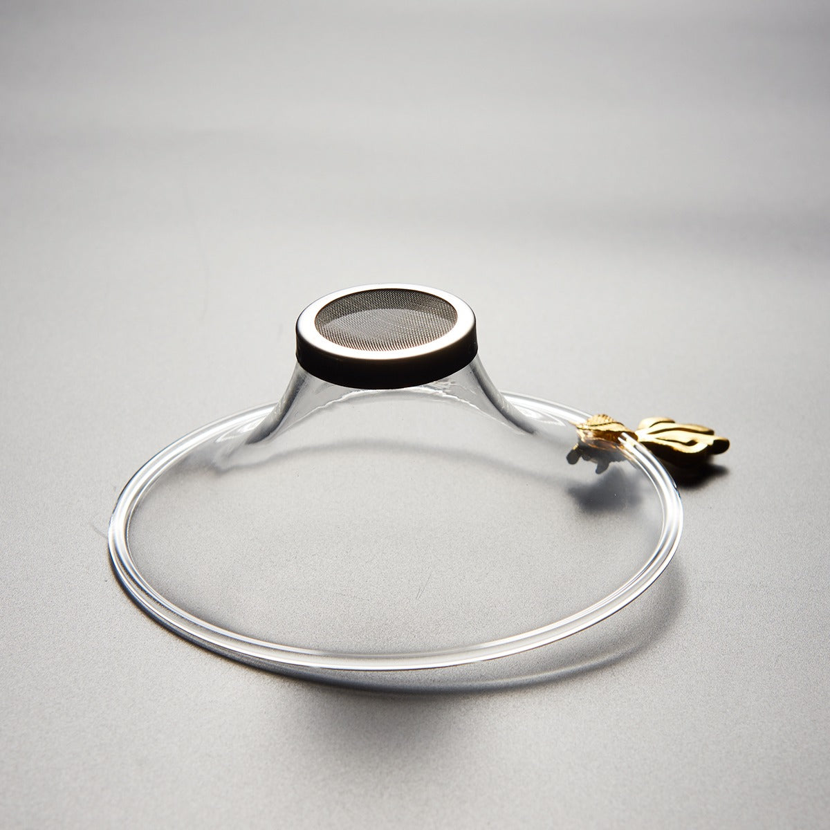 Premium Glass Tea Strainer with Goldfish Handle - Fine Mesh Infuser for Loose Leaf Tea, Herbal Tea & Matcha - Perfect for Tea Lovers, Home Brewing & Gift Giving