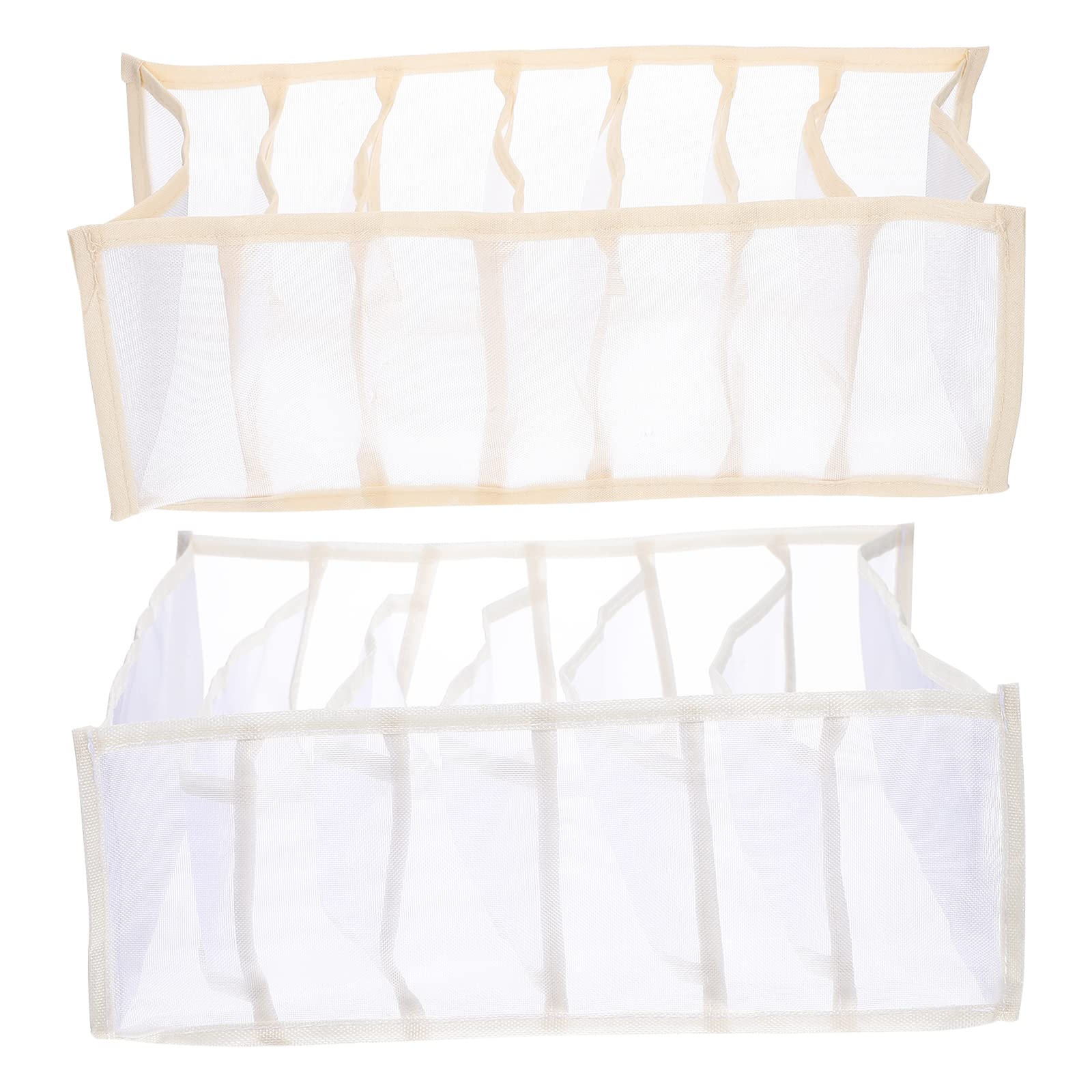 Cabilock 2-Piece Underwear Storage Box Set - Closet Organizer Drawers for Socks, Bras & Accessories | Space-Saving Home & Bedroom Organization Solution