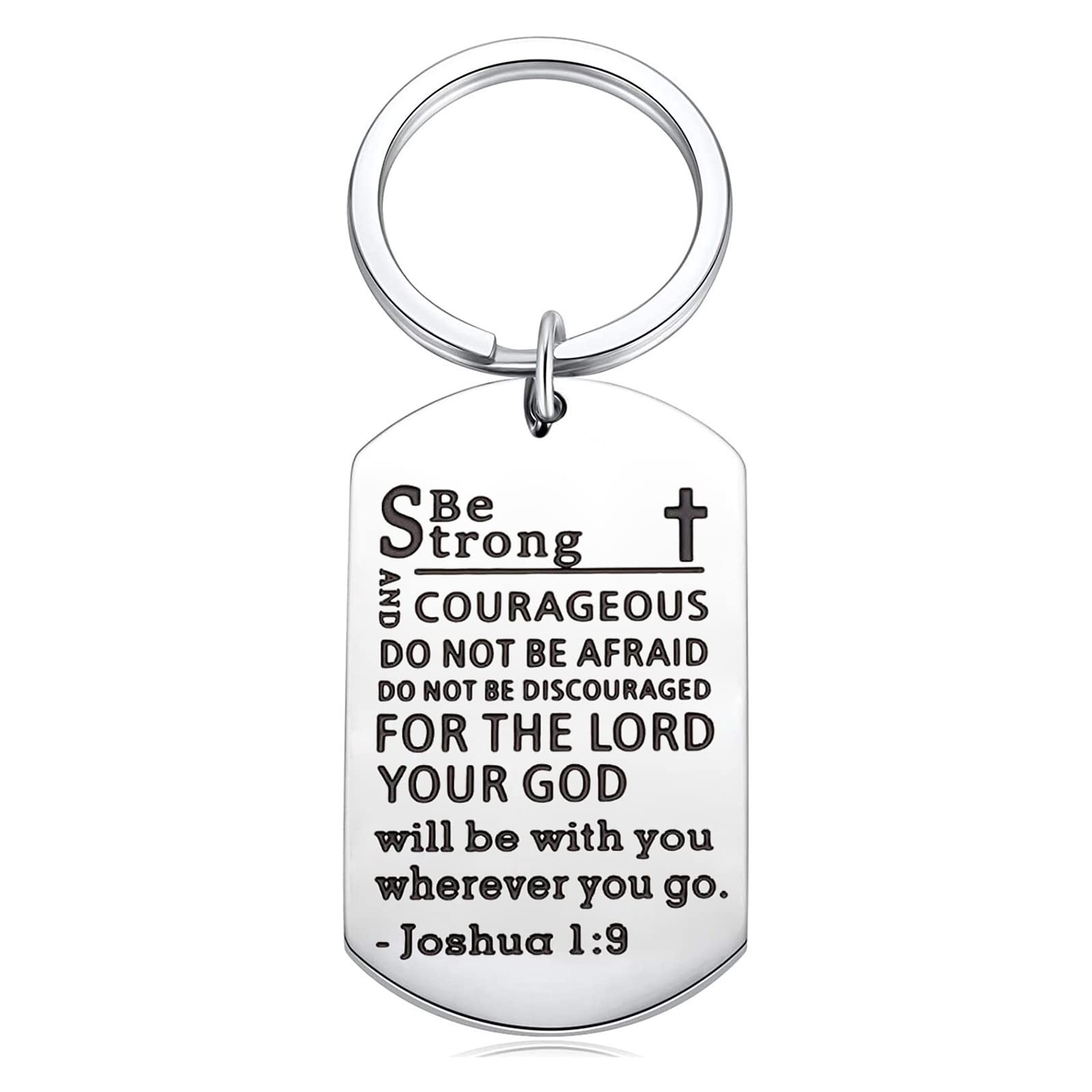 Inspirational Christian Keychain with Bible Verse - Religious Gift for Men & Women, Godly Present for Graduation, Birthday & Christmas - Perfect for Daily Encouragement & Faith Reminders