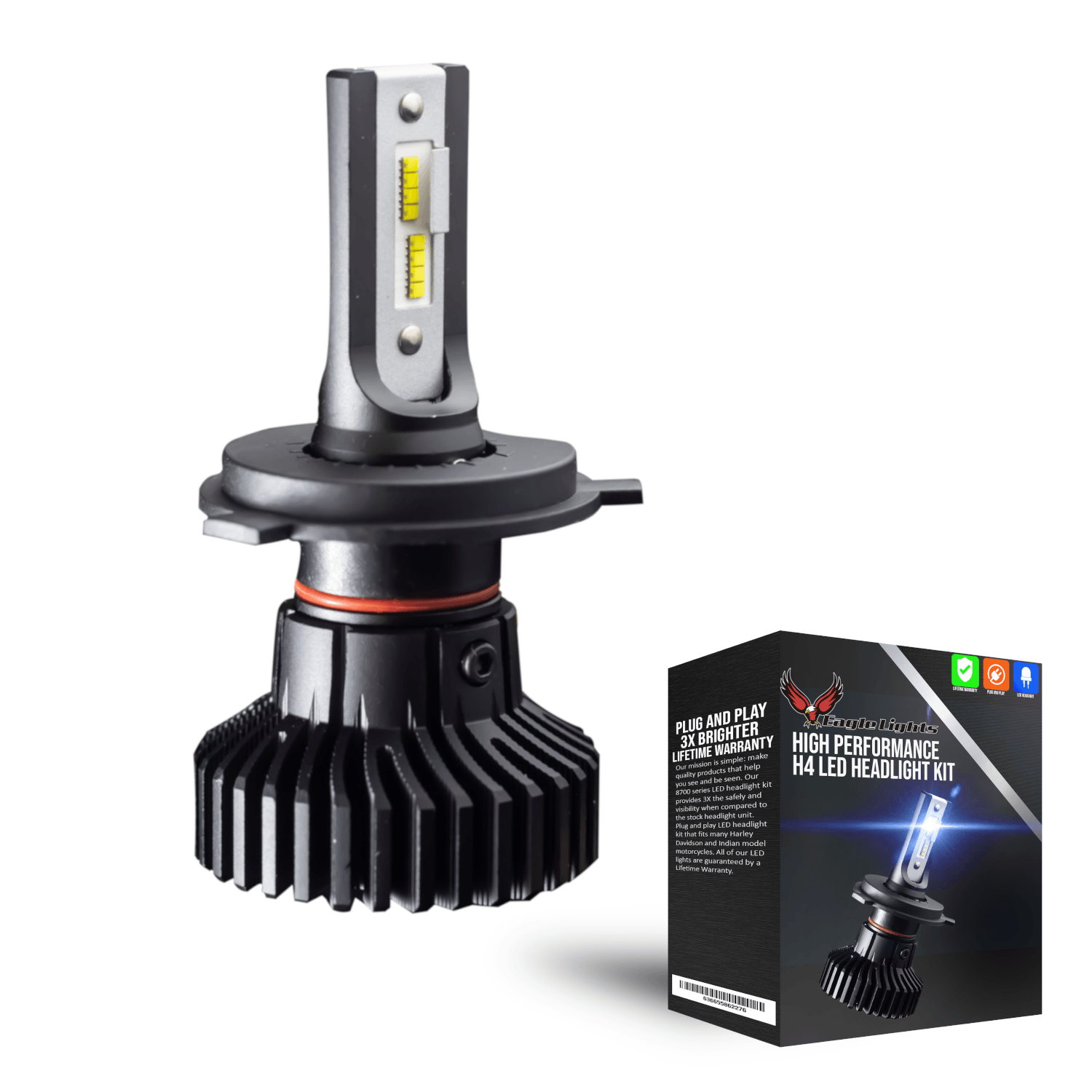 Eagle Lights Infinity Beam LED H7 Headlight Bulb for Honda Motorcycles - High Brightness, Energy Saving, Easy Installation - Perfect for Night Riding, Off-Road Adventures & Commuting