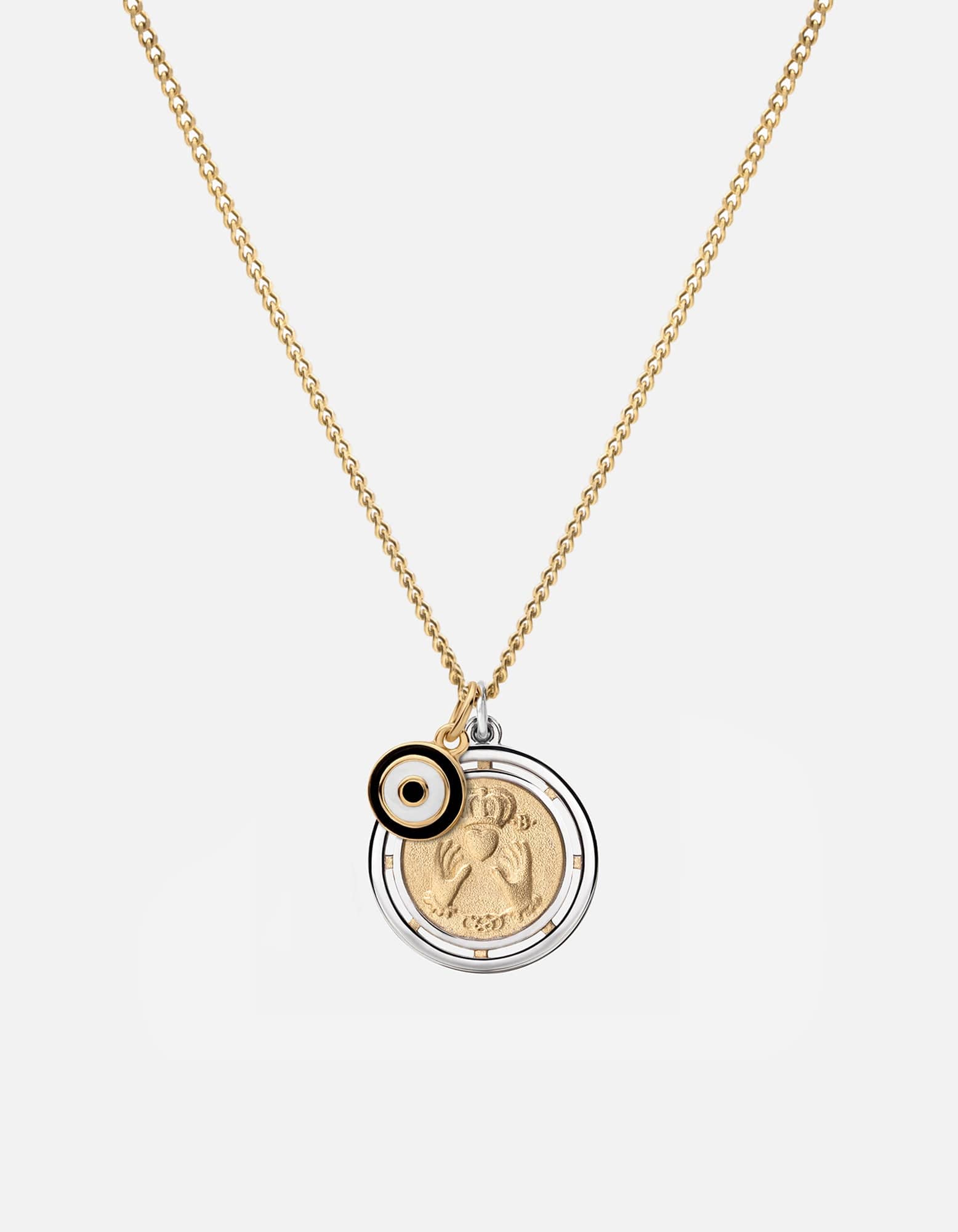 Timeless Elegance Ojos Necklace - 18K Gold Vermeil & Black Onyx Pendant for Women | Perfect for Everyday Wear, Parties & Special Occasions