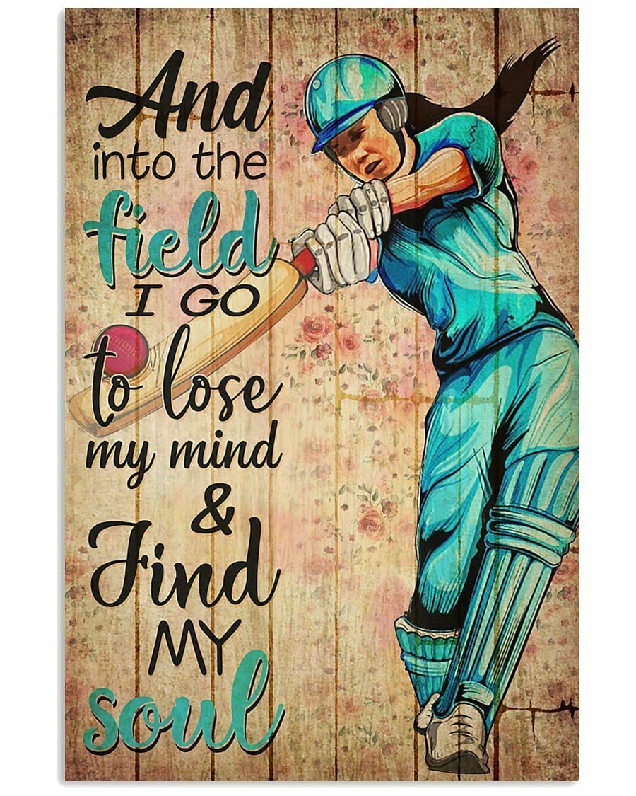 Vintage Metal Cricket & Into Signs for Women - Christmas Decor, 20.3 x 30.5 cm - Perfect for Holiday Home Decor, Gift Giving & Wall Art