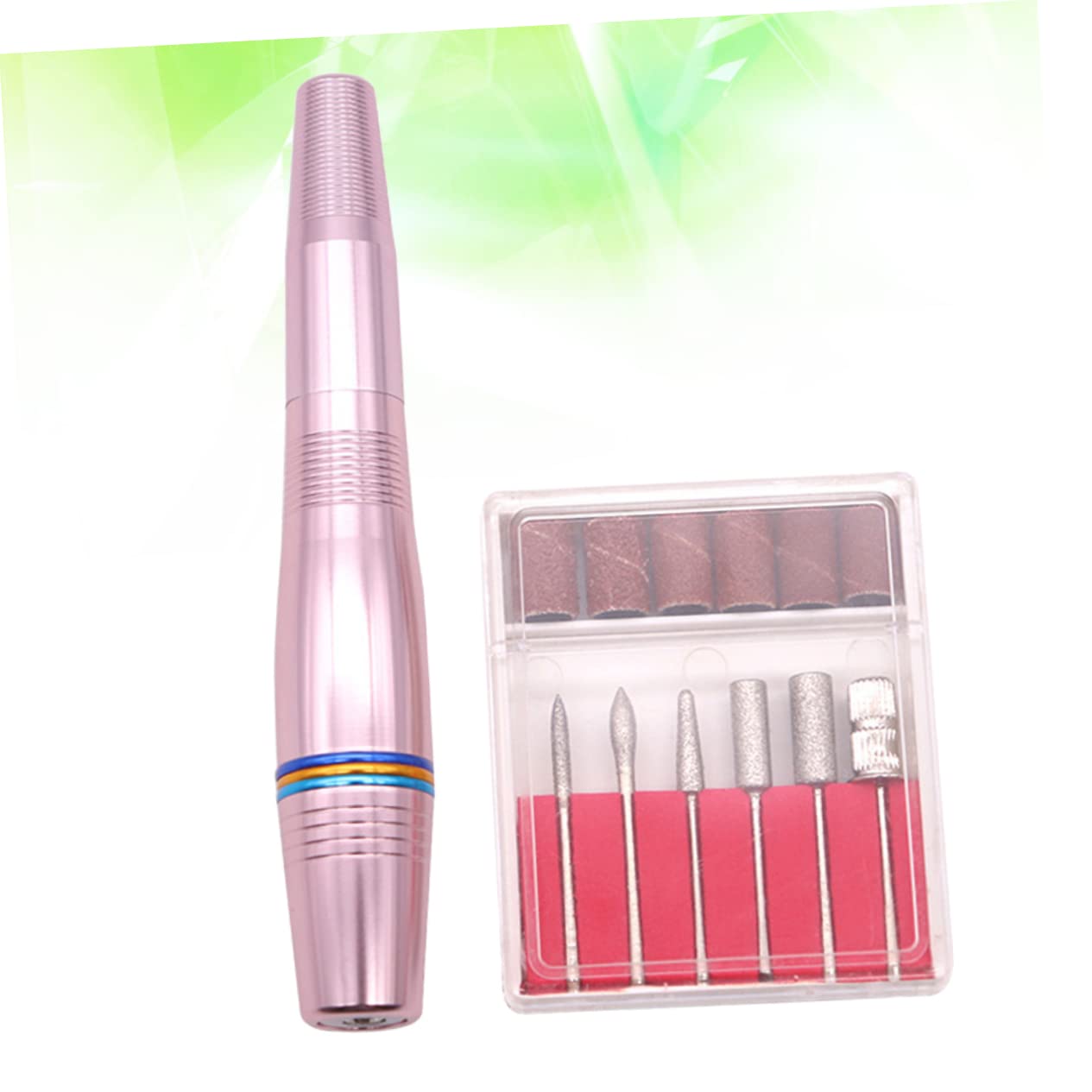 FOMIYES Professional Electric Nail File Kit - Manicure Pedicure Set with Nail Drill, Buffer & Polisher for Home Salon Use (Pink) | Perfect for Nail Art, Acrylics & Gel Extensions | At-Home Nail Care & Professional Salon Results