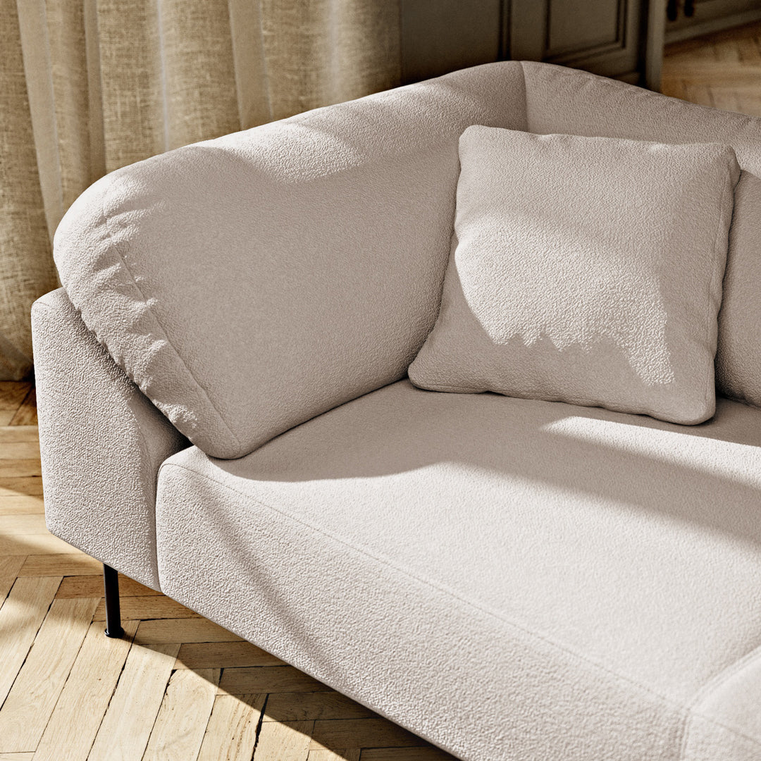 Pre-Configured Sectional Sofa with Collar Design - Easy 4-Piece Setup for Living Room, Family Room & Home Theater Comfort