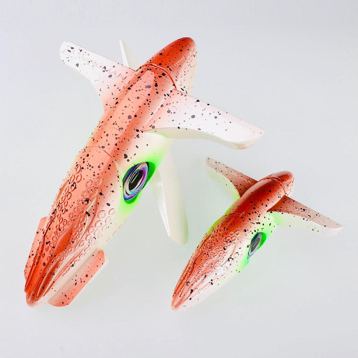 Chatterlures 36 Side Tracker Fishing Lures with 9 Floating Shell Squid - Perfect for Saltwater & Freshwater Bass Fishing