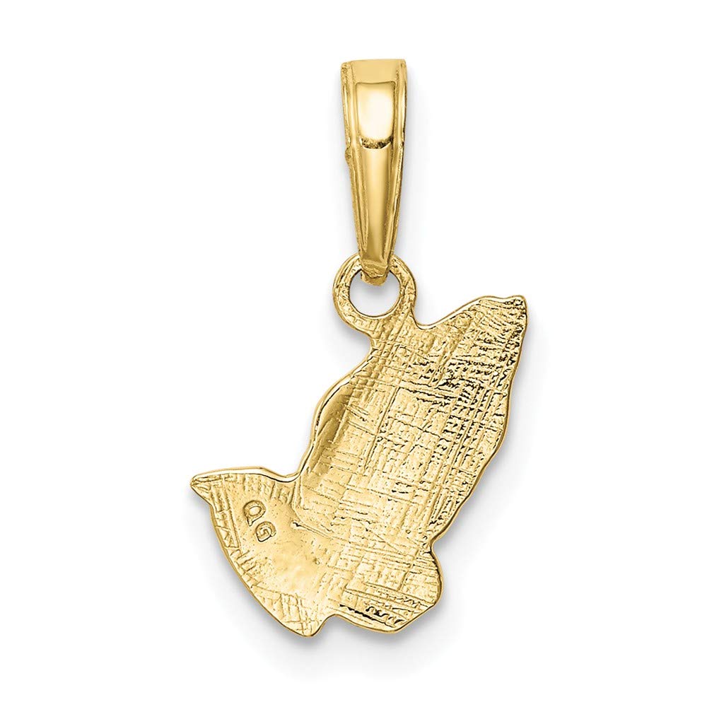 10k Yellow Gold Praying Hands Pendant Charm for Women - Religious Jewelry Gift for Baptism, First Communion & Christian Faith - Elegant Necklace for Prayer & Devotion