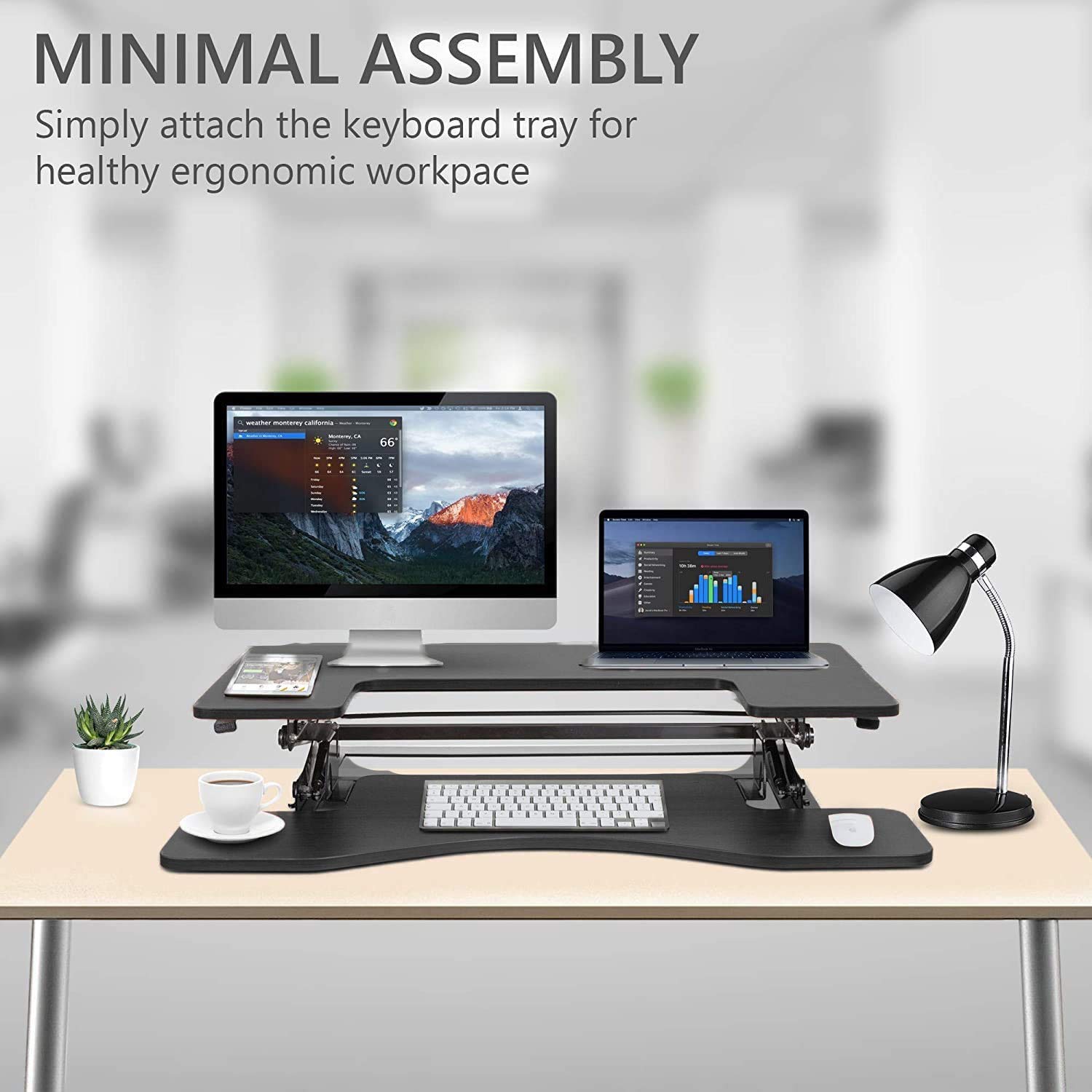 Adjustable Height Standing Desk Converter - 36