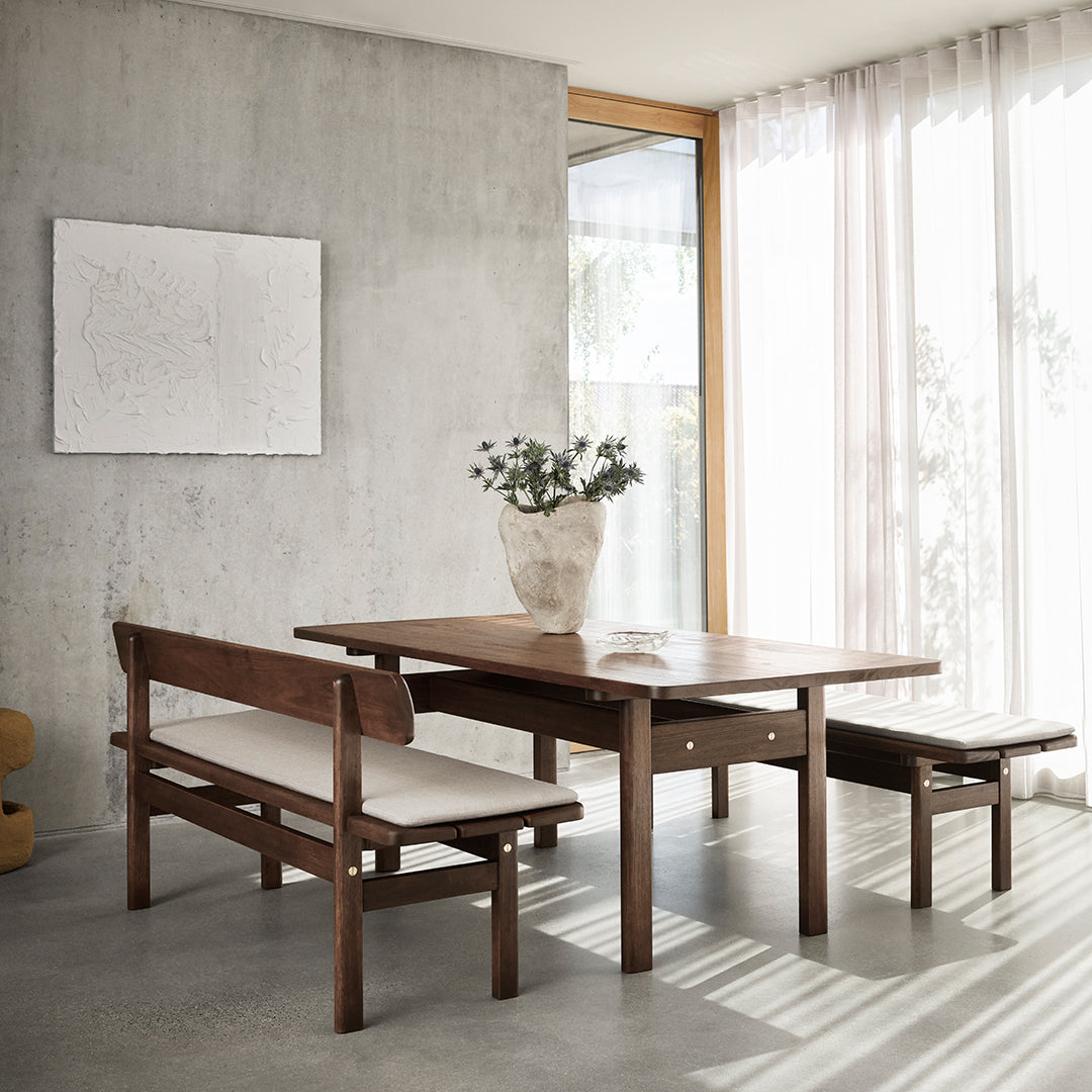 BM0699 Asserbo Bench - Modern Wooden Indoor/Outdoor Bench for Living Room, Garden, Patio & Entryway - Durable & Stylish Seating Solution
