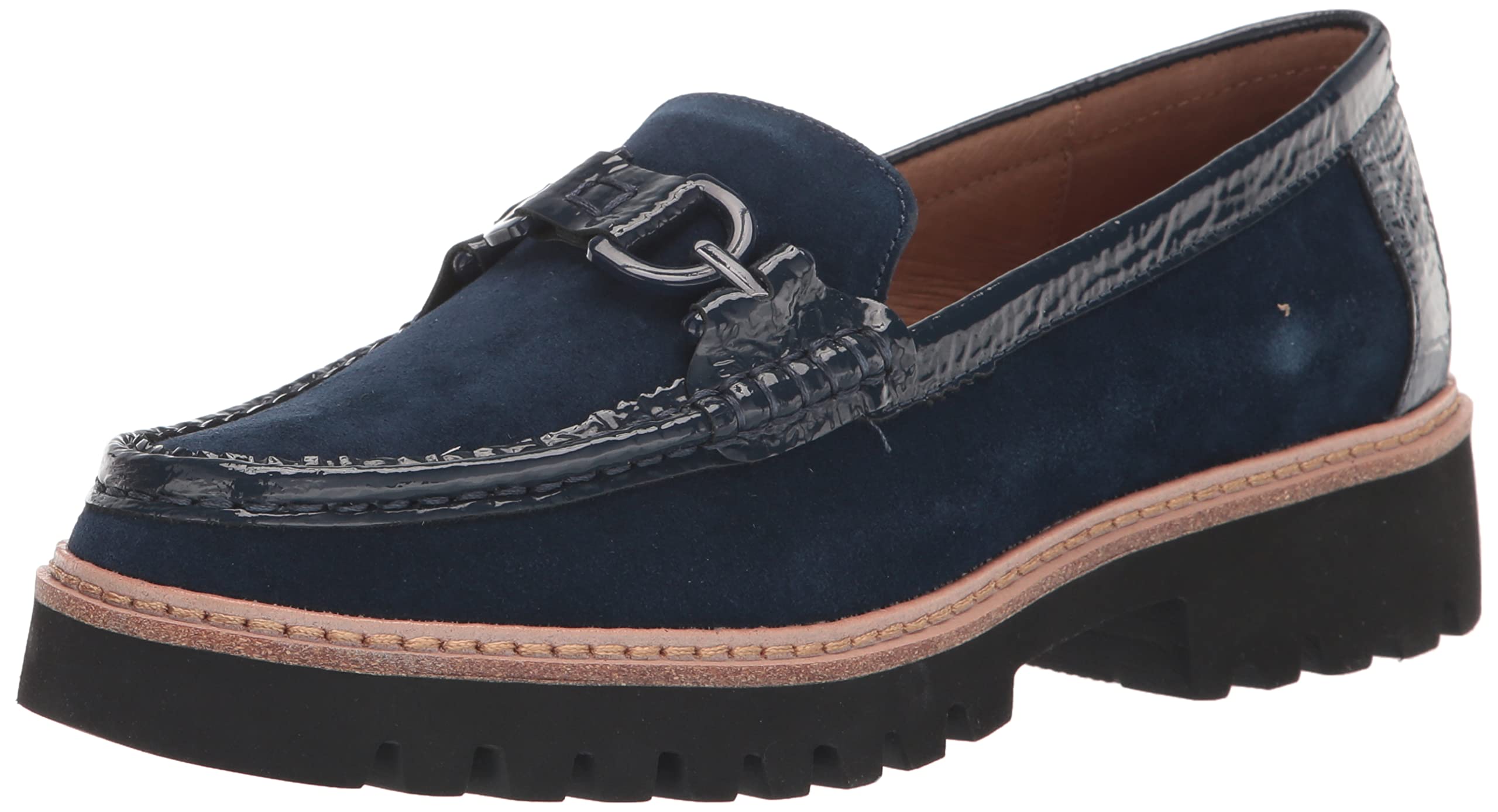 Donald Pliner Women's Helio Loafer - Comfortable Navy Blue Slip-On Shoes Size 11 | Perfect for Office, Travel & Casual Wear