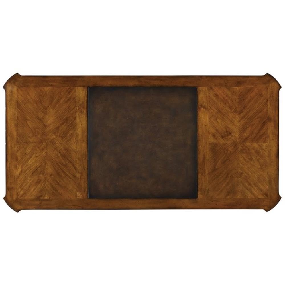 Hooker Furniture Tynecastle Executive Desk - Medium Brown Wood Grain Finish - Home Office & Workspace Solution for Professionals