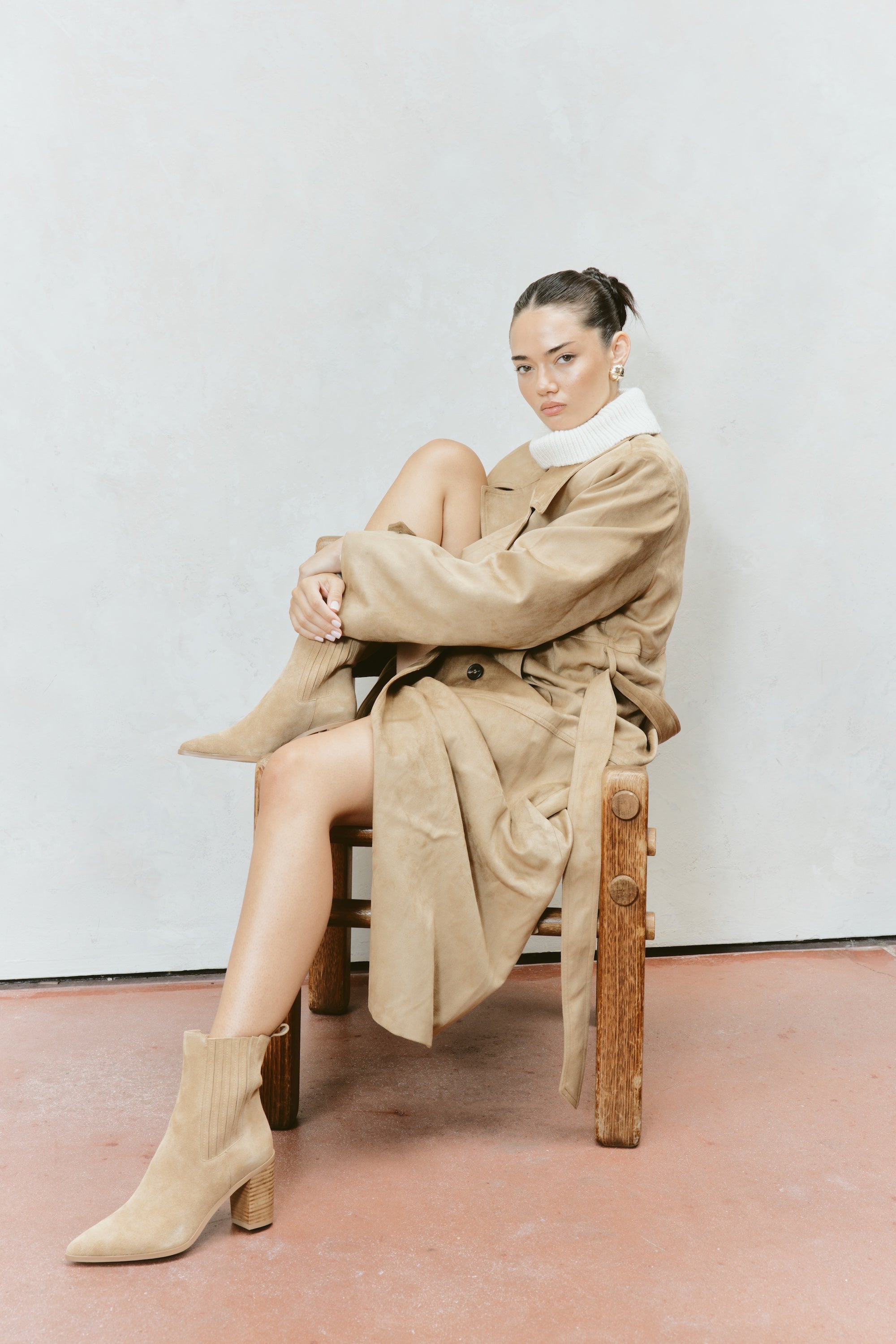 Clancy Women's Taupe Suede Ankle Boots with Gusset - Comfortable Casual & Dress Booties for Fall/Winter, Office, and Date Night