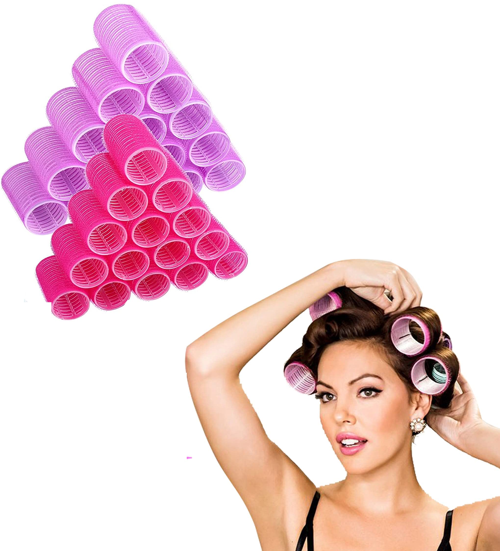 Heatless Hair Curlers for Long & Short Hair - Spiral Curling Rollers Set of 6 (Multicolor) - Perfect for Overnight Curls, Beach Waves & Natural Hairstyling at Home