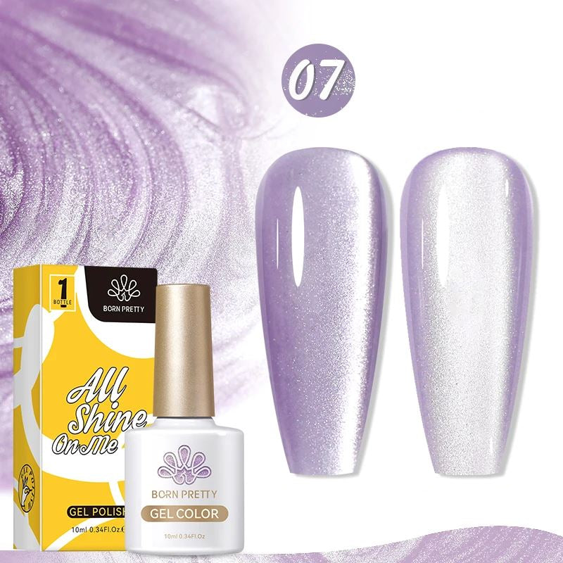 Born Pretty Magnetic Gel Polish - Moonlight Cat Eye Nail Polish for Long-Lasting Manicures | Perfect for Parties, Weddings & Special Occasions