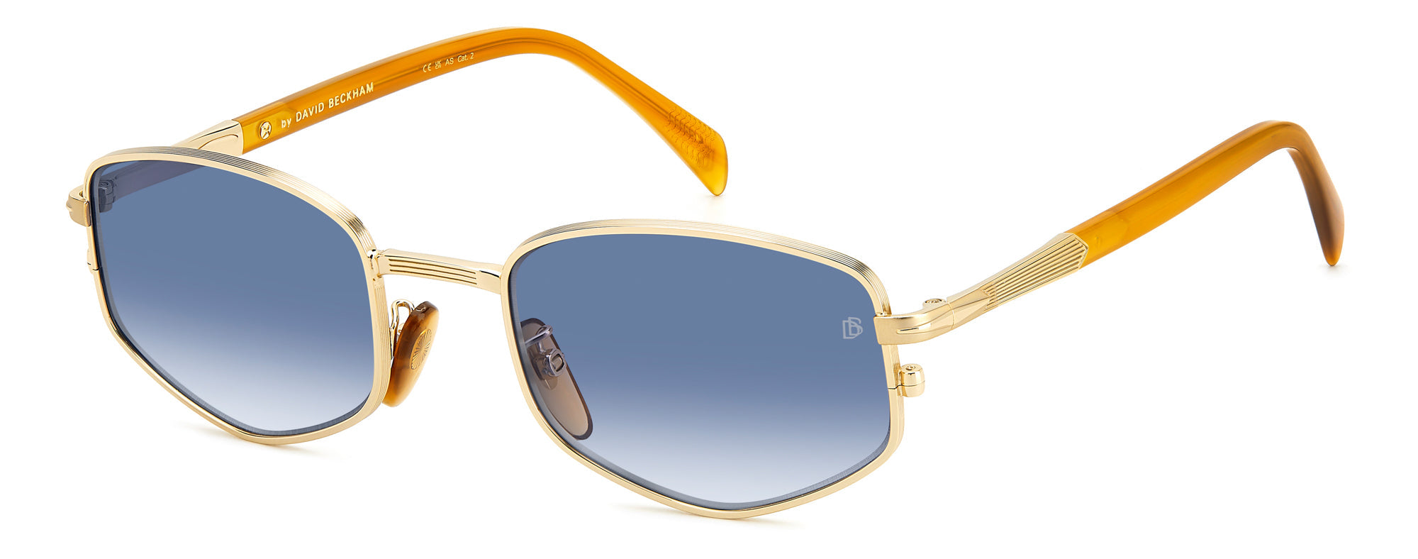 David Beckham DB1129/S Men's Sunglasses - Polarized UV Protection Aviator Style for Driving, Outdoor & Fashion