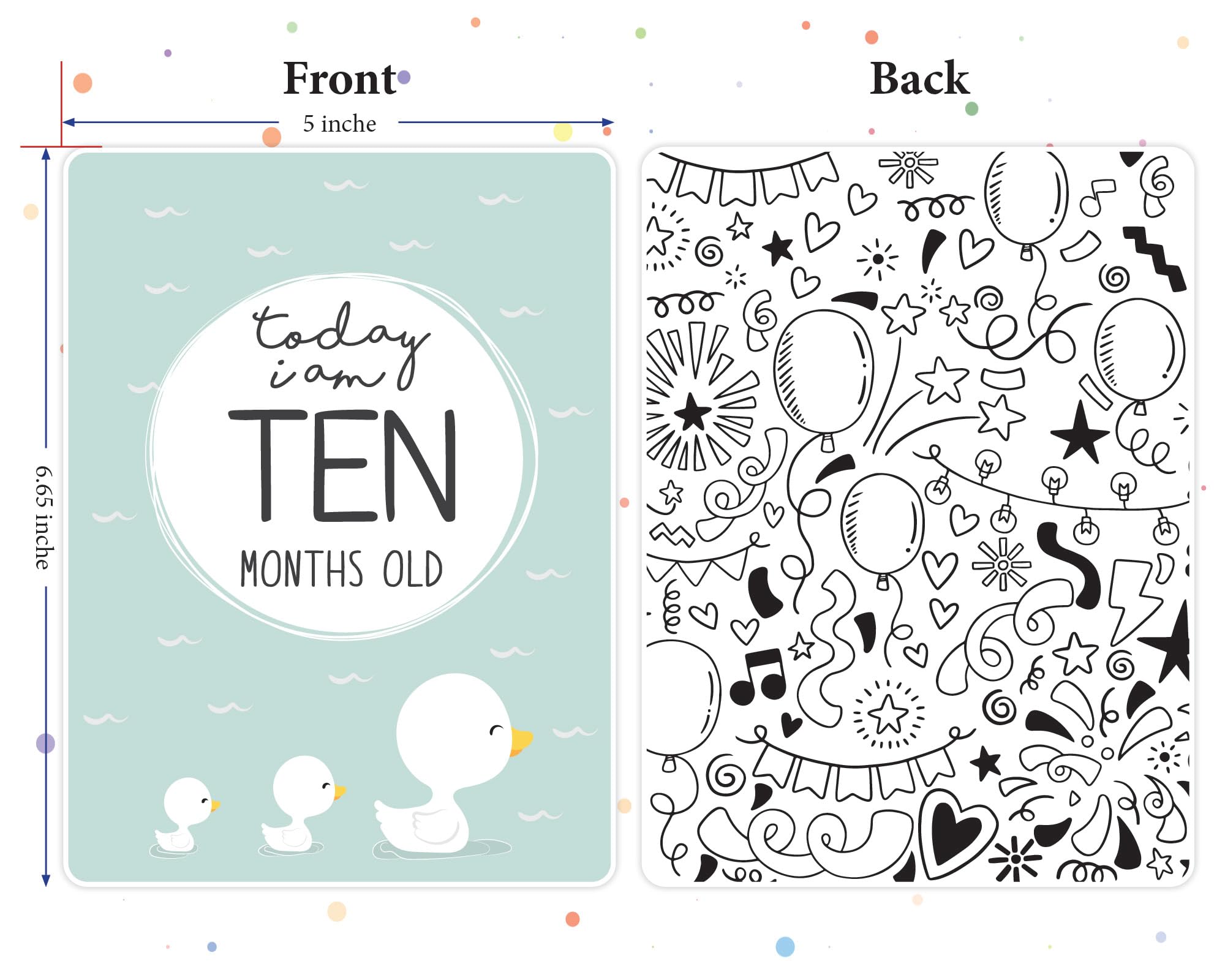 Baby Flash Cards for 0-12 Months - 28 Double-Sided Milestone Learning Cards for Newborns & Toddlers - Perfect for Early Education, Sensory Play & Parent-Child Bonding
