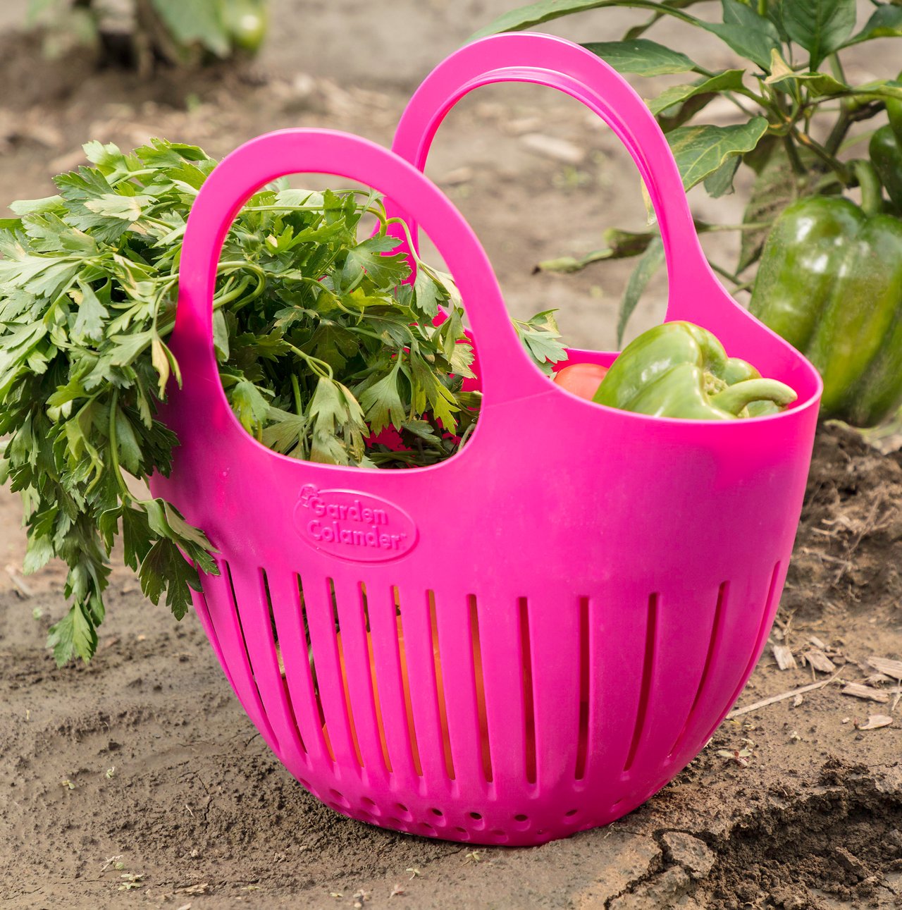 Hutzler Mini Colander - Small Kitchen Strainer Basket for Fruits, Vegetables & Pasta - Eggshell Blue - Perfect for Gardening, Cooking & Food Prep
