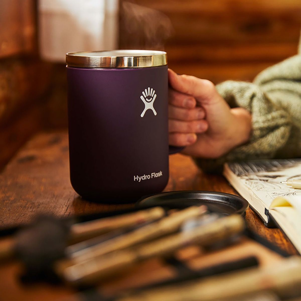 Hydro Flask 24 Oz Insulated Stainless Steel Travel Mug - Keeps Drinks Hot/Cold for Hours - Perfect for Coffee, Tea, Camping & Commuting
