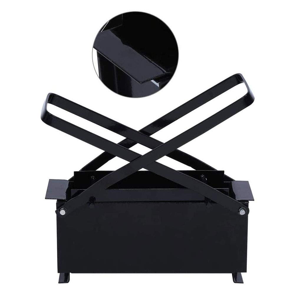 Durable Iron Paper Log Maker - Newspaper Clumping Press & Briquette Maker for DIY Paper Bricks - Efficient Heating Solution for Fire Stove & Home Use - Perfect for Camping, Fireplaces & Emergency Heating