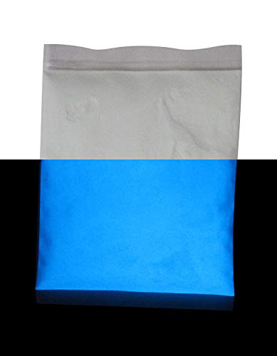 White Glows BLUE
