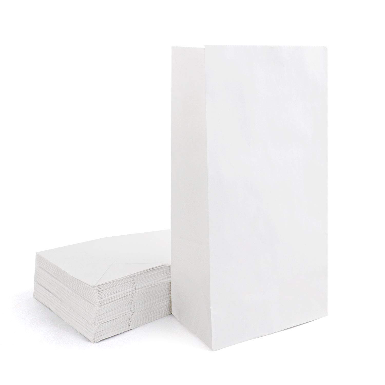 Eco-Friendly Kraft Paper Lunch Bags 50-Pack | 12Lb Durable 7x4.3x12.5