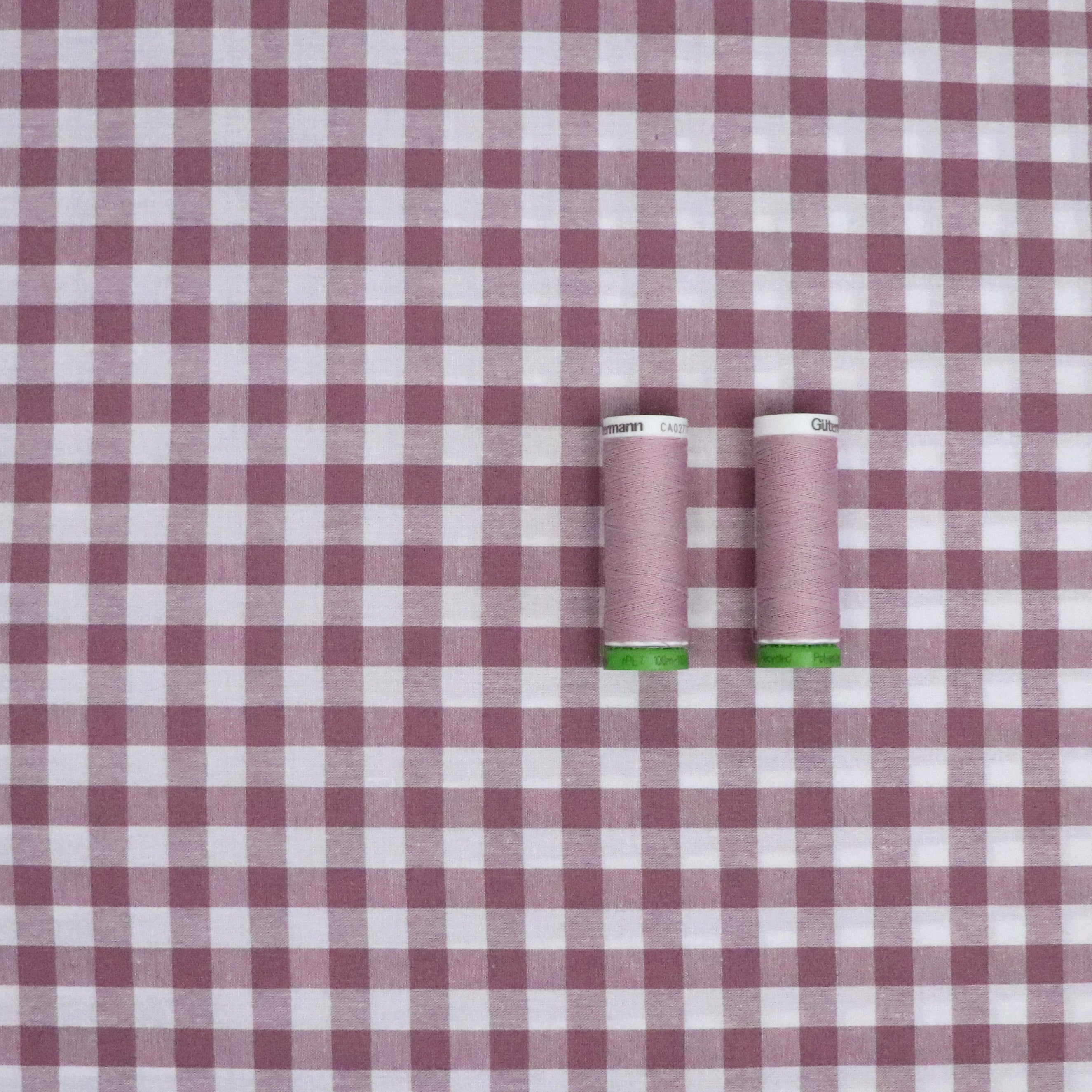 Gingham Yarn Dyed Cotton Fabric - Soft & Breathable Material for Sewing, Quilting, and DIY Projects (Blush Pink) - Perfect for Dresses, Curtains, and Home Decor