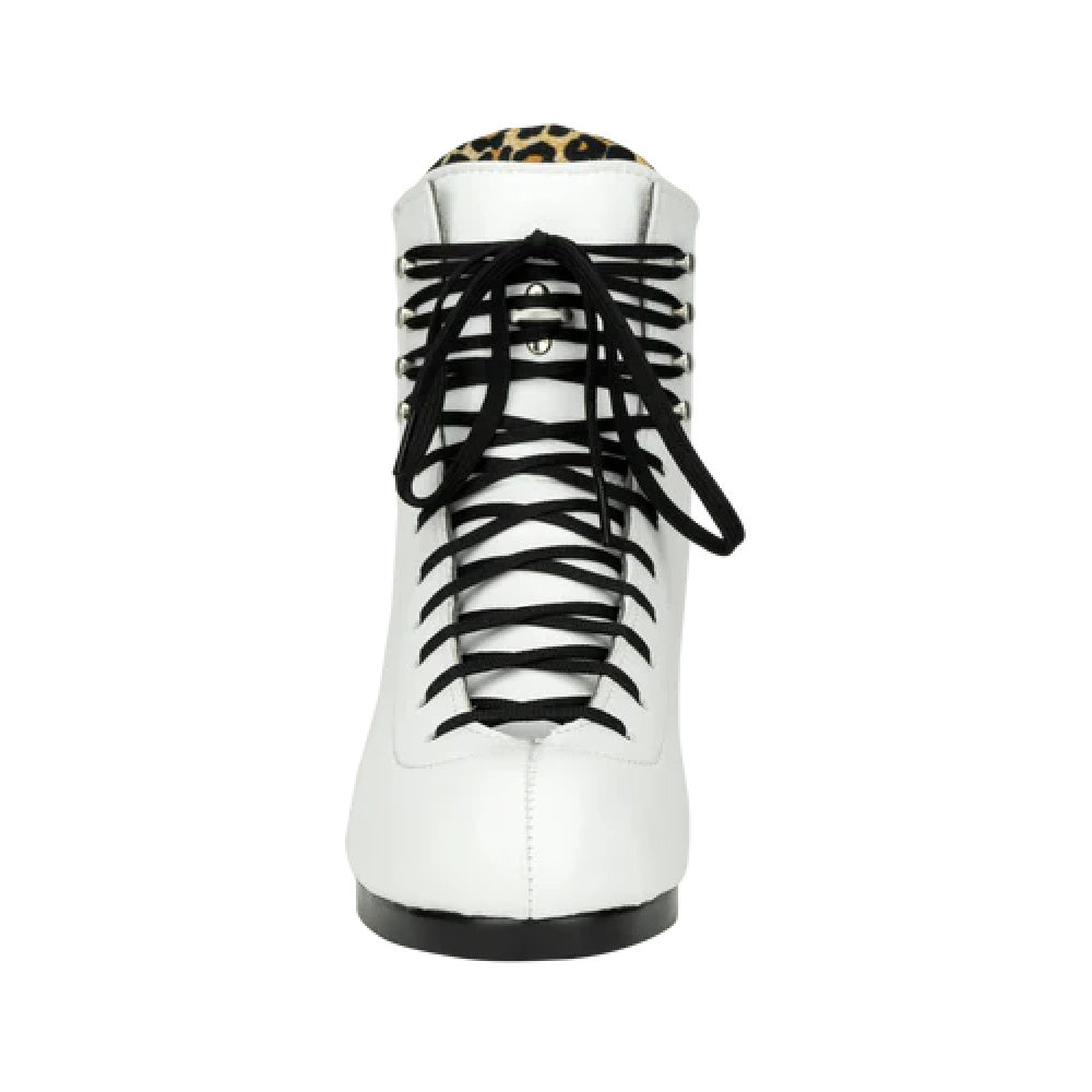 Moxi Jack 2 Vegan White Roller Skate Boot - Premium Vegan Leather Quad Skates for Women & Men - Perfect for Artistic Skating, Roller Derby & Outdoor Rink Fun