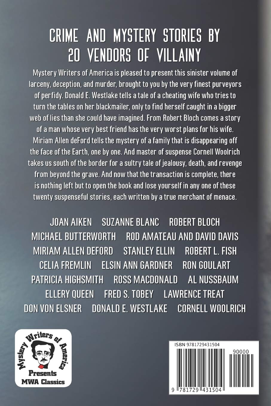 Merchants of Menace - Mystery Writers of America Presents: MWA Classics | Crime Thriller Novel | Perfect for Book Clubs & Mystery Lovers