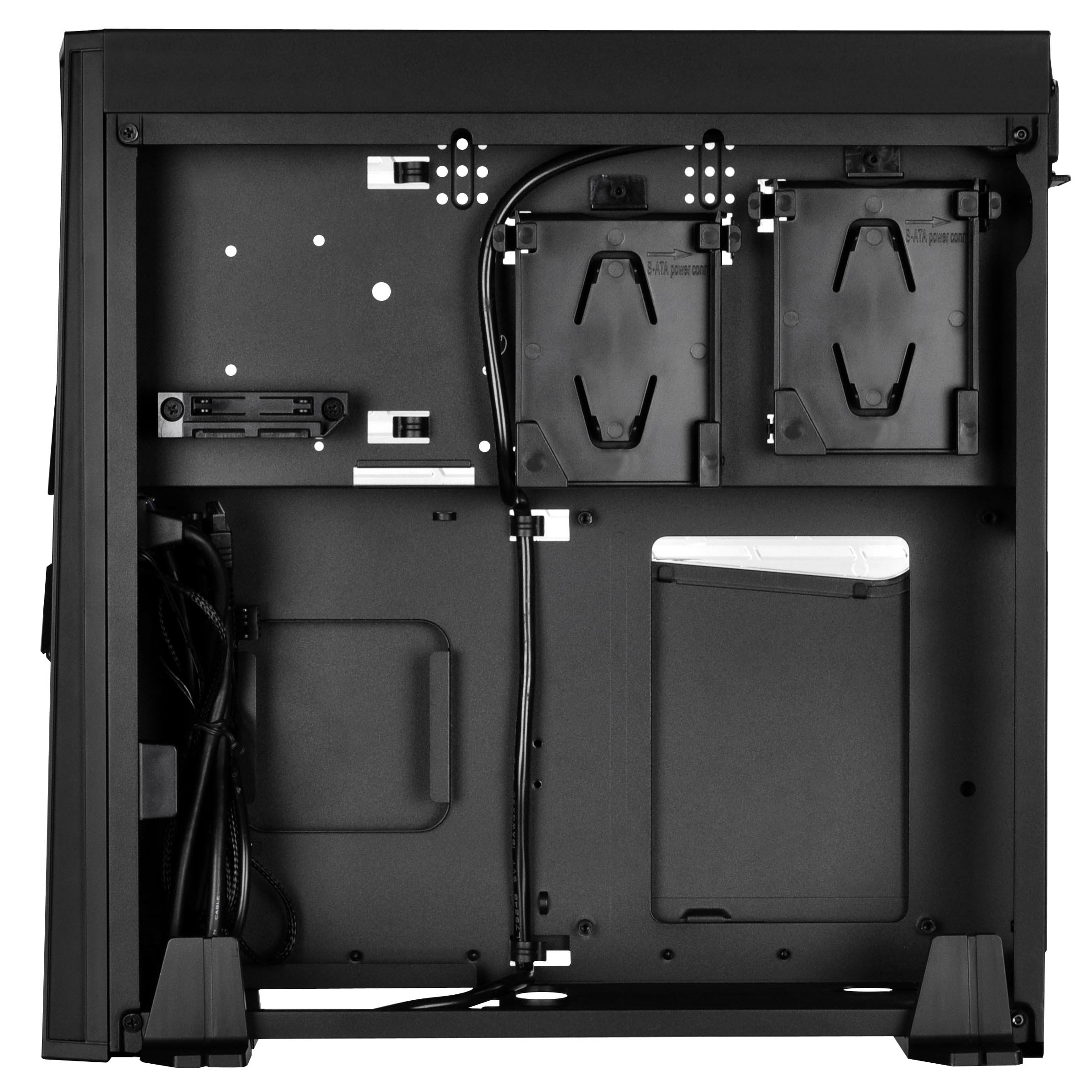 SilverStone Technology SST-RVZ02B-W Slim Mini-ITX Gaming PC Case - Supports Full Size GPUs, Tempered Glass Window Panel - Perfect for Compact Gaming Rigs, HTPC Builds & Space-Saving Workstations