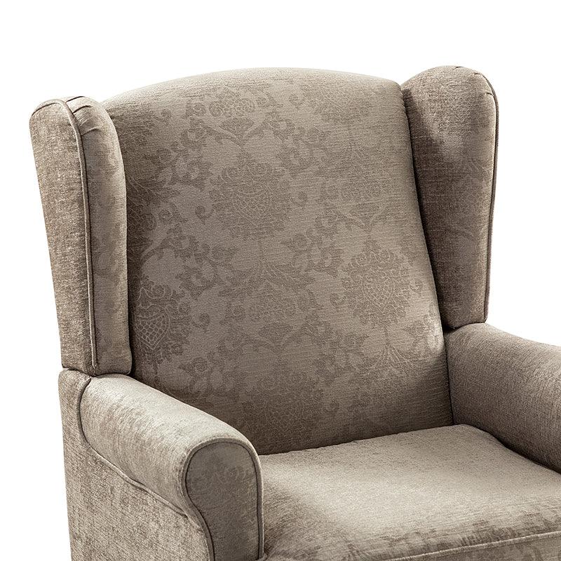 Premium Centaurs Upholstered Armchair - Modern Accent Chair with Soft Fabric & Sturdy Wooden Legs for Living Room, Bedroom, or Office Decor