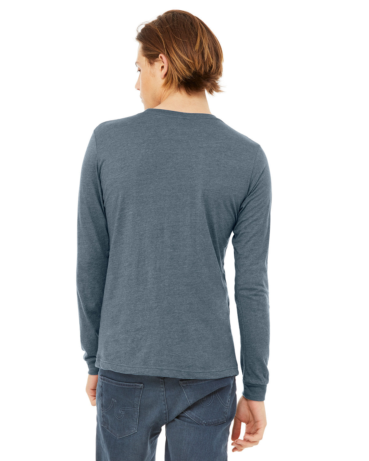 Bella + Canvas 3501CVC Unisex Long Sleeve T-Shirt - Soft Cotton Blend Jersey Crew Neck Tee for Men & Women - Perfect for Casual Wear, Layering & Work Uniforms