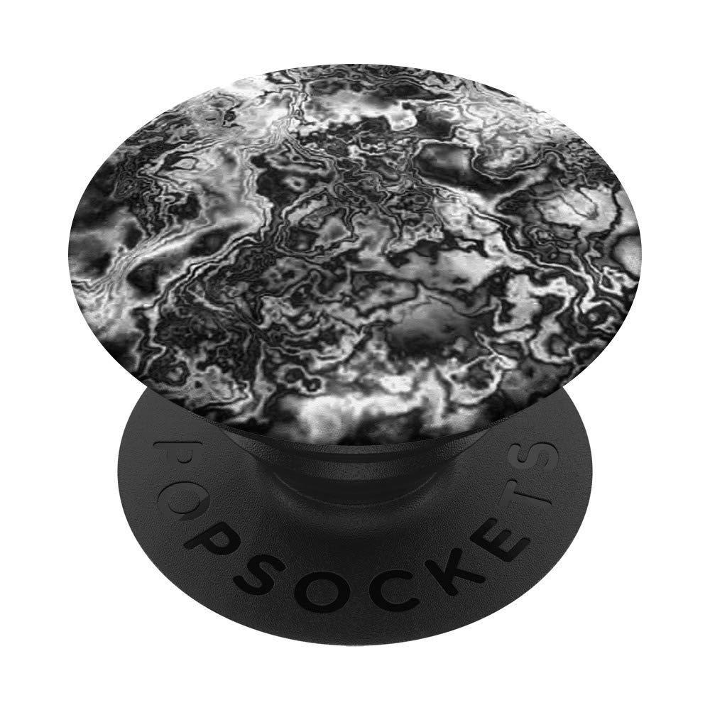 Ghost Watercolor Ink PopSocket Grip & Stand - Black & White Style Phone & Tablet Holder for Secure Grip, Easy Viewing - Perfect for Home, Office & Travel Use