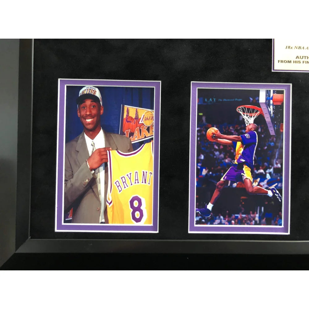 Kobe Bryant Final Lakers Game Used 24 Confetti Collage #D/24 Retirement Commemorative Basketball Memorabilia - Perfect for Sports Collectors, Lakers Fans, and NBA Memorabilia Displays