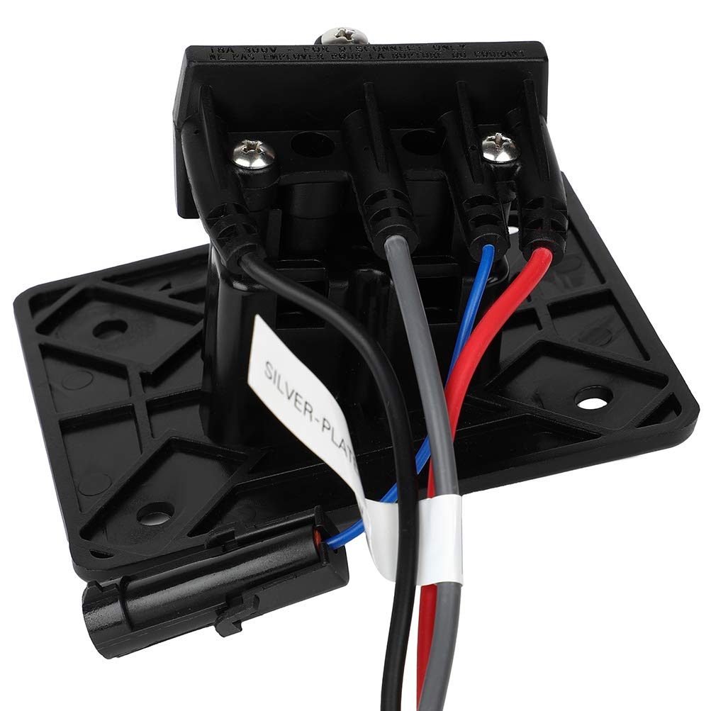 SCITOO 48V Golf Cart Charger Receptacle for EZGO RXV & TXT Models - Compatible with Delta-Q Chargers (OEM 602529) - Perfect for Golf Course Maintenance & Home Charging Stations