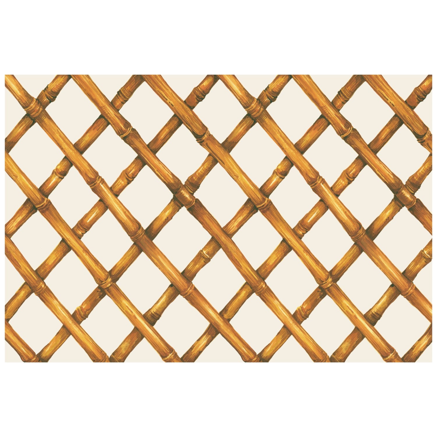 Eco-Friendly Bamboo Lattice Placemat Set of 4 - Natural Round Table Mats for Dining, Kitchen, and Party Decor - Perfect for Home, Restaurant, and Outdoor Use