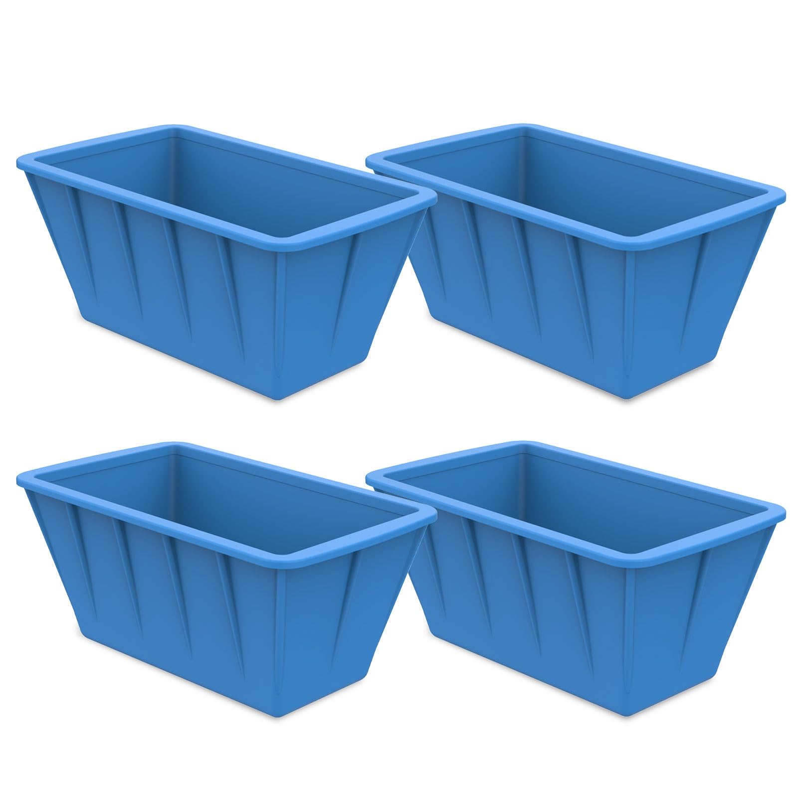 Extra Large Ice Cube Molds 4-Pack - 32LB Silicone Big Ice Trays for Freezer, Reusable Ice Block Molds for Cold Plunge Tubs & Home Ice Baths - Perfect for Cocktails, Whiskey, Chilling Drinks & Recovery Therapy