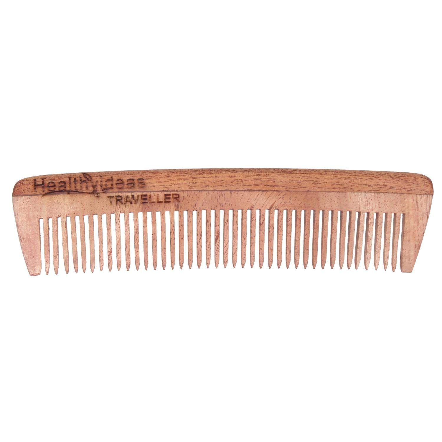 Premium Neem Wood Comb Set - 3 Pack (Magic, Regular 7.5
