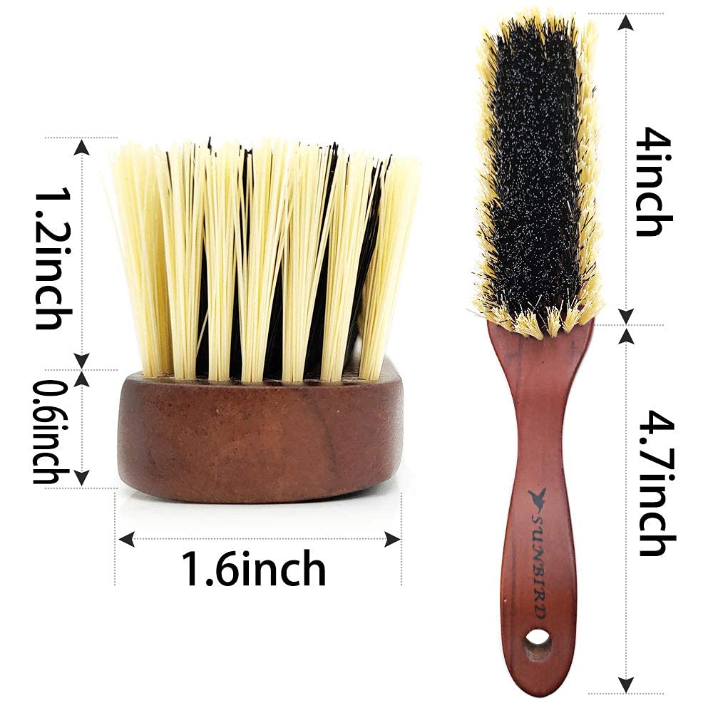 Premium Wooden Clothes Brush for Cashmere, Sweaters & Coats - Gentle Lint & Dust Remover with Soft Nylon Bristles for Men & Women | Perfect for Delicate Fabrics, Wardrobe Care & Travel Essentials
