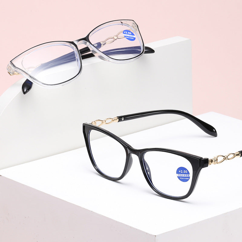 Anti Blue Light Reading Glasses for Computer & Screen Use - Full Frame Resin Metal Eyewear for Men & Women - Reduce Eye Strain While Working, Gaming & Studying